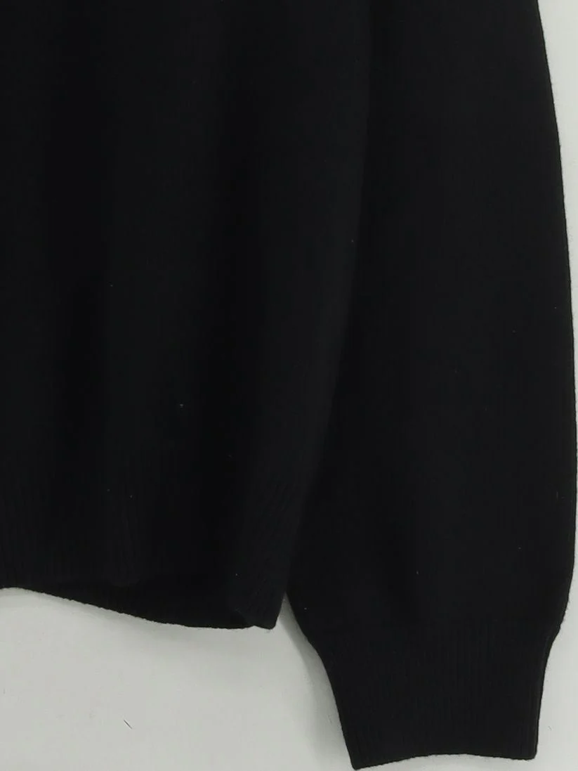Loewe Men's Jumper XL Black 100% Wool Crew Neck Pullover New with tags - Image 4