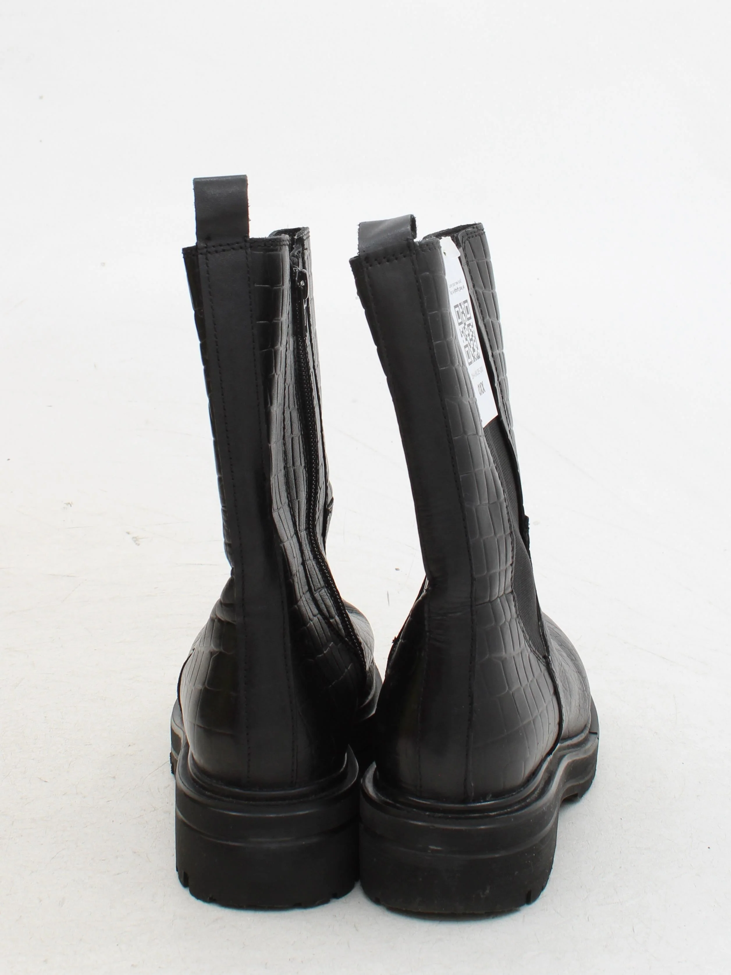 London Rebel Women's Boots UK 5 Black Animal Print 100% Leather Chelsea - Image 3