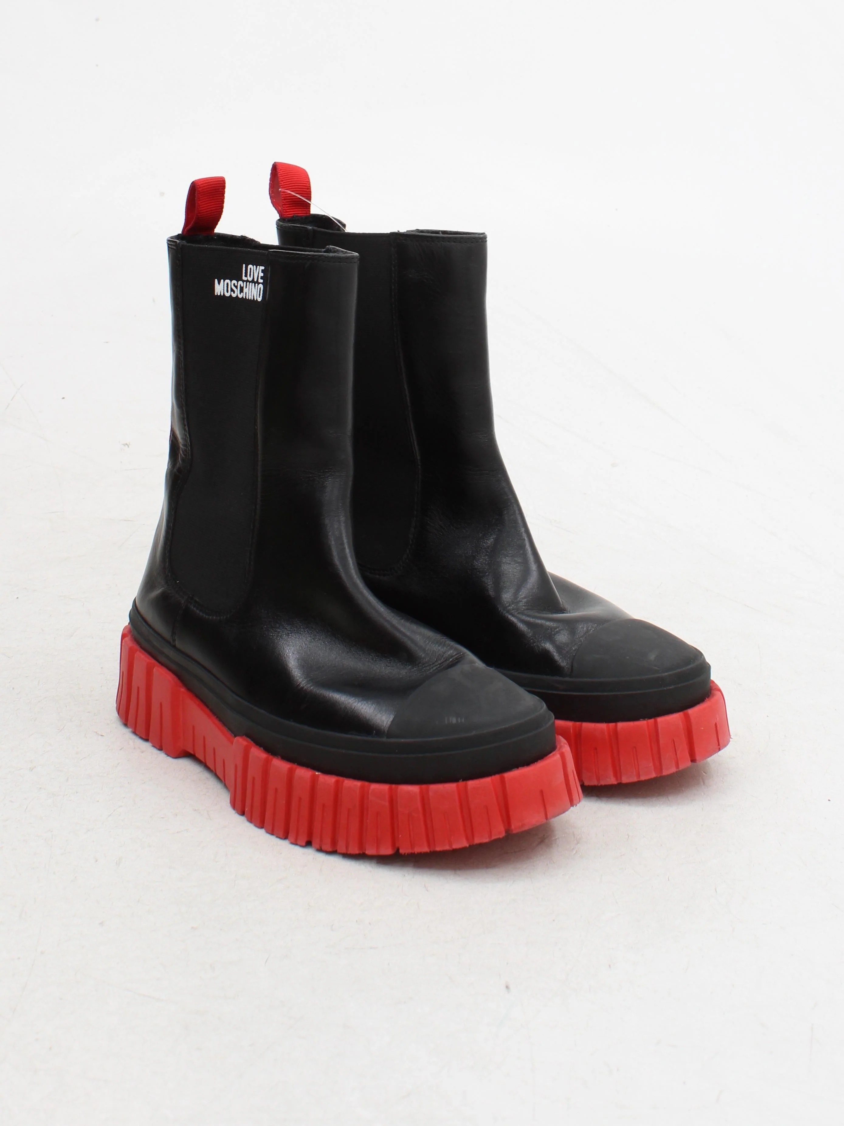 Love Moschino Women's Boots UK 4 Multi 100% Leather Chelsea - Image 4