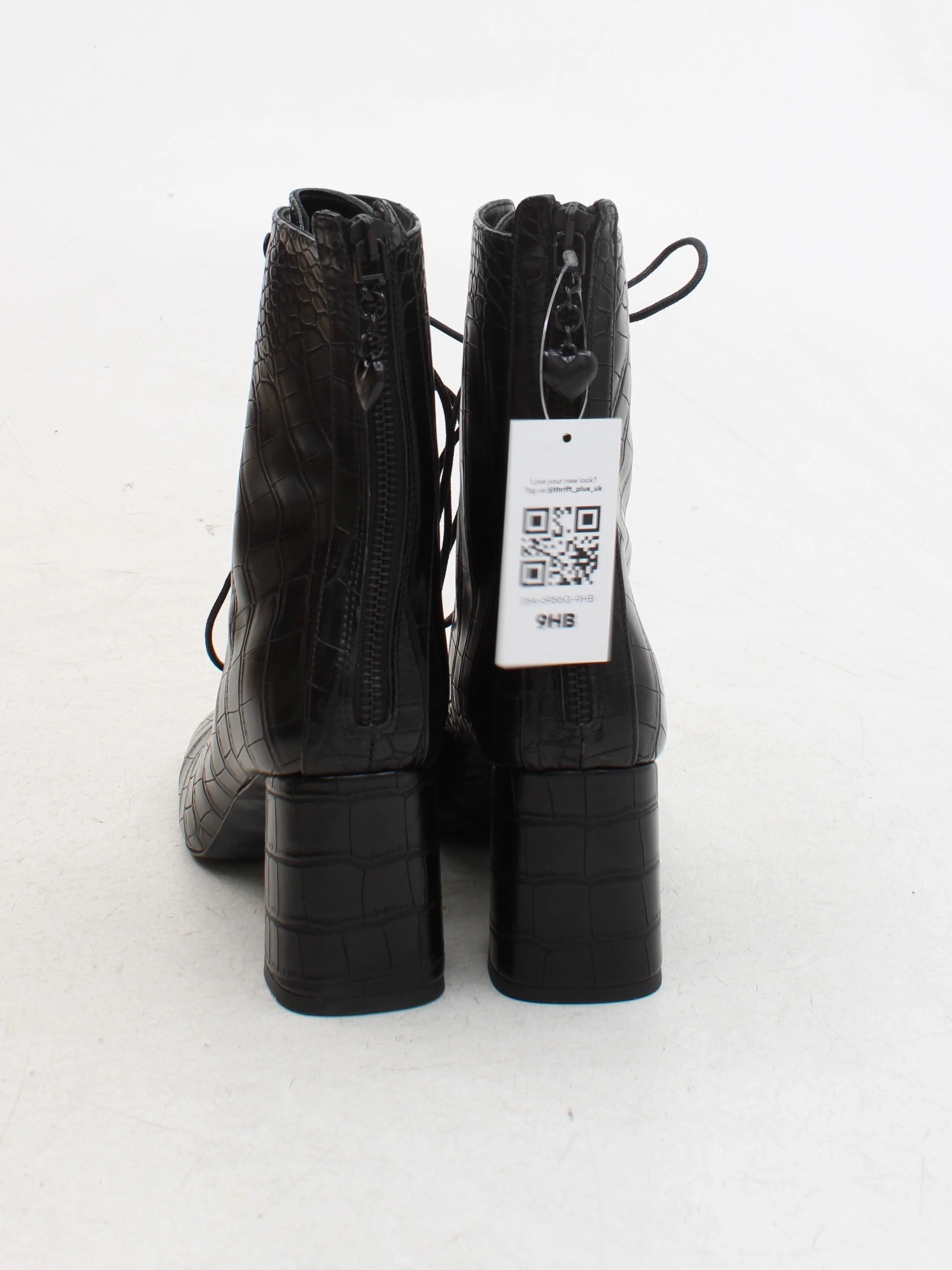 Love Moschino Women's Boots UK 7 Black 100% Faux Leather Combat - Image 3