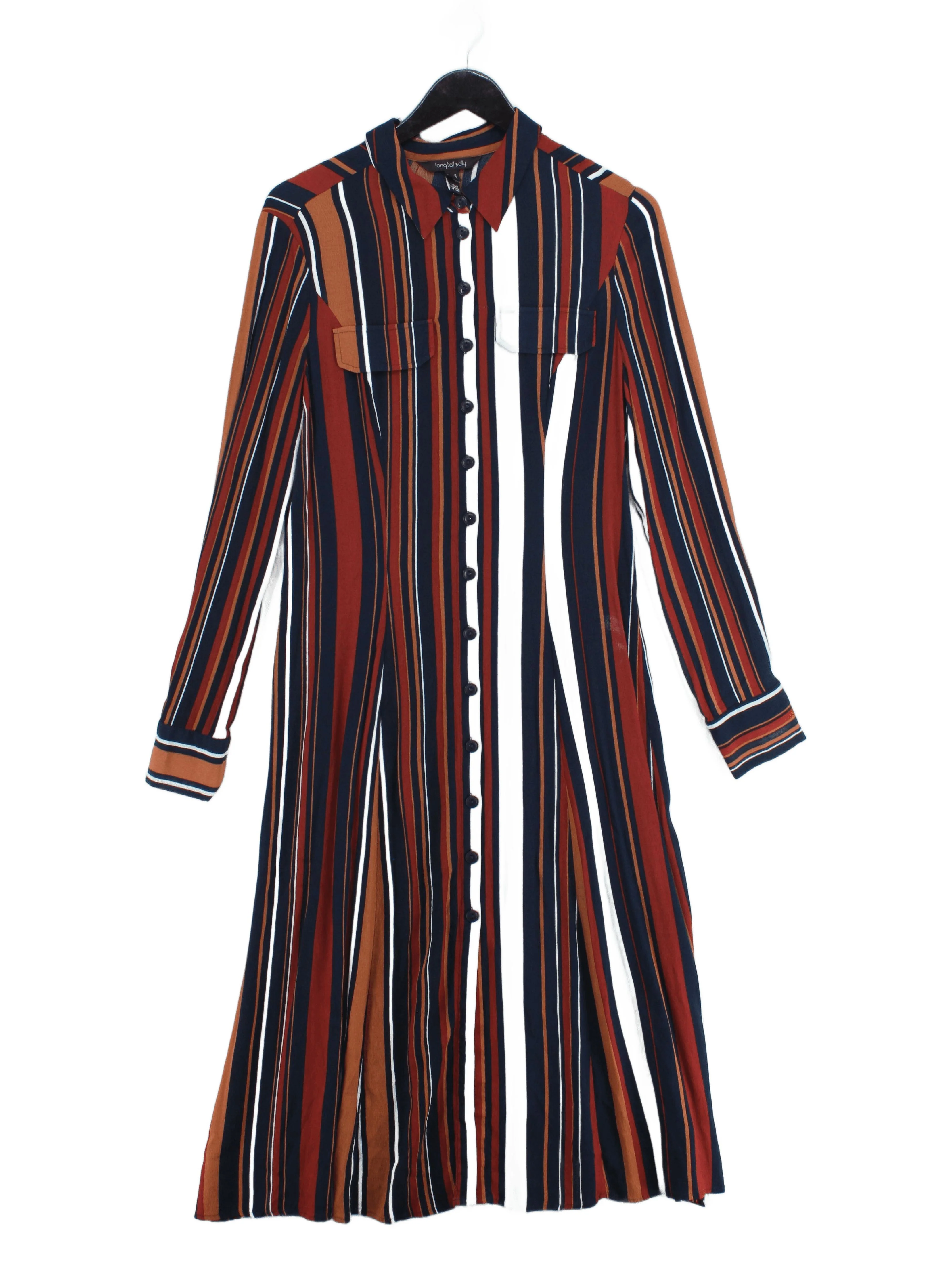 LTS - Long Tall Sally Shirt Midi Dress UK12 in Multi