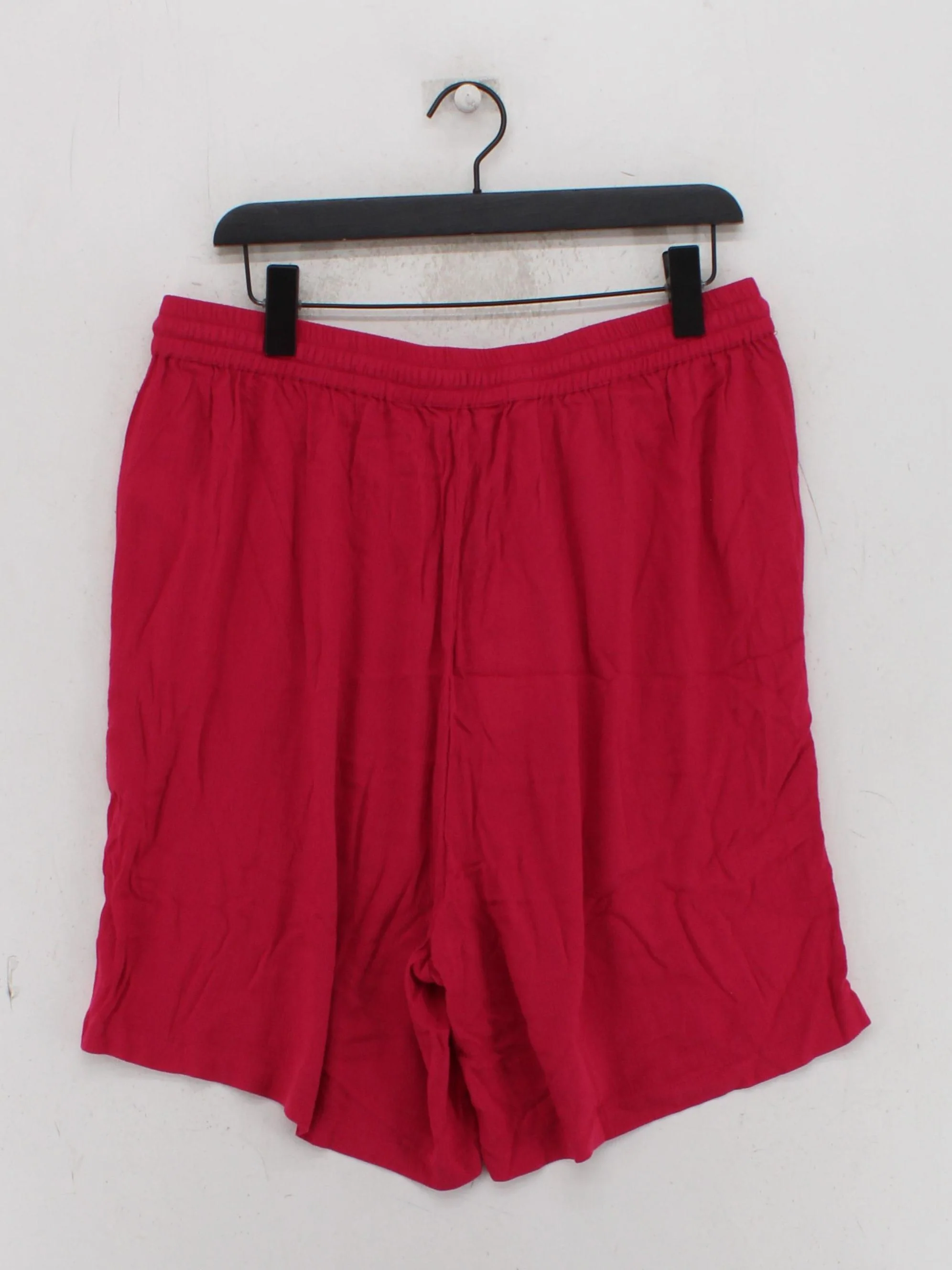 LTS Women's Shorts UK 18 Red 100% Viscose Sweat - Image 2