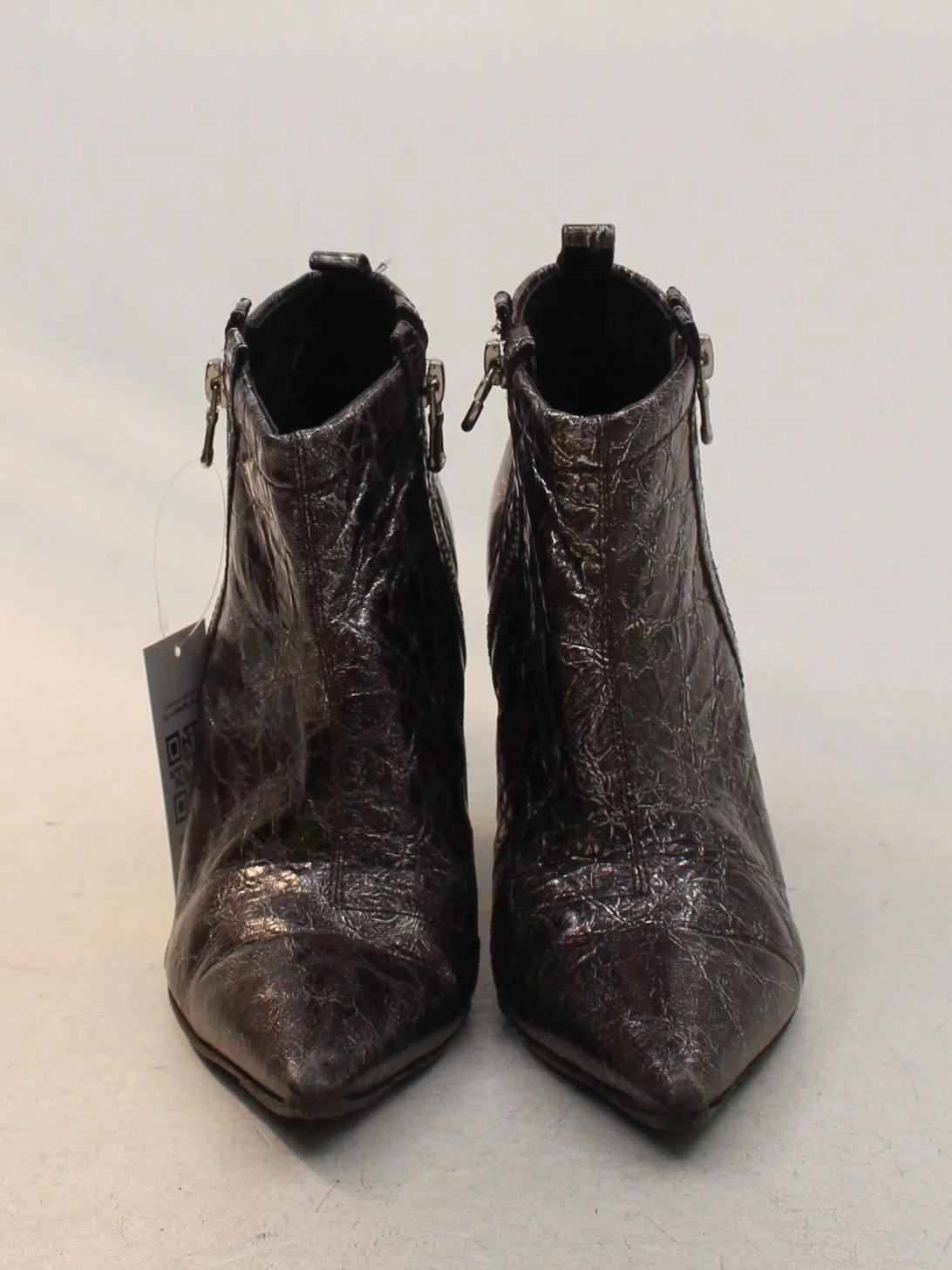 Luciano Barachini Women's Boots UK 5 Brown Animal Print 100% Faux Leather Combat - Image 2
