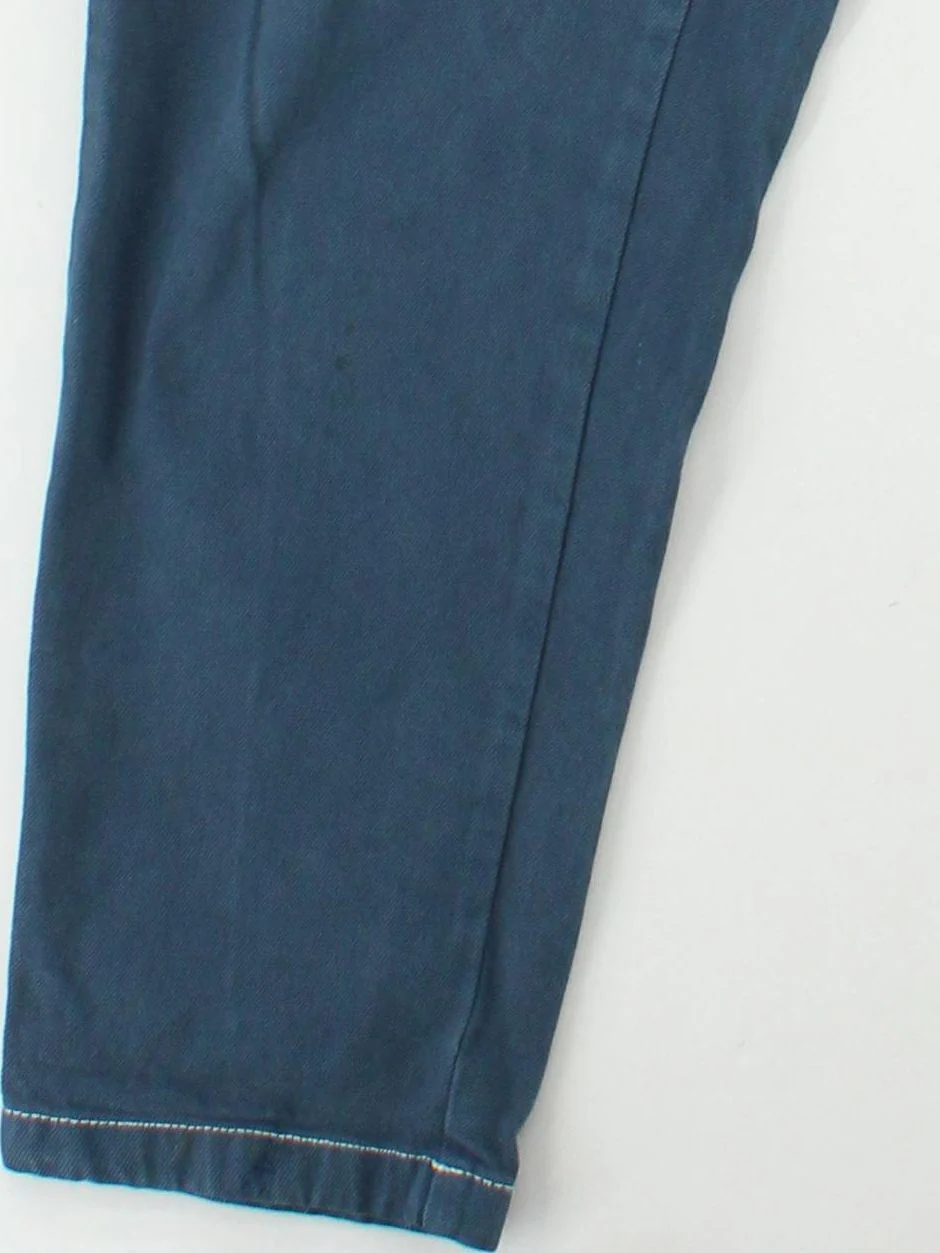 Lucy & Yak Men's Trousers W 32 in Blue 100% Cotton Tapered Chino - Image 4