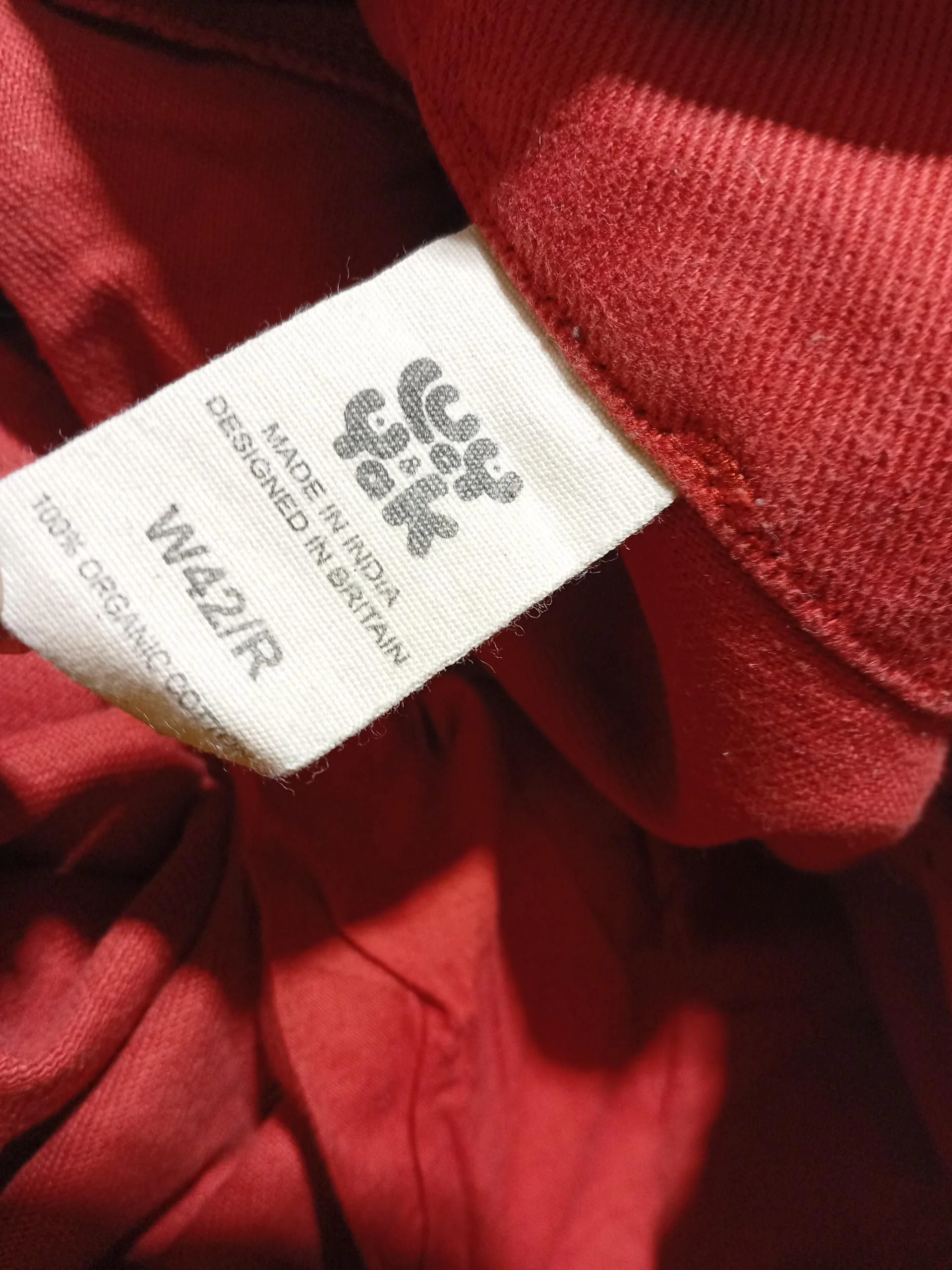 Lucy & Yak Men's Trousers W 42 in Red 100% Cotton Tapered Chino - Image 7