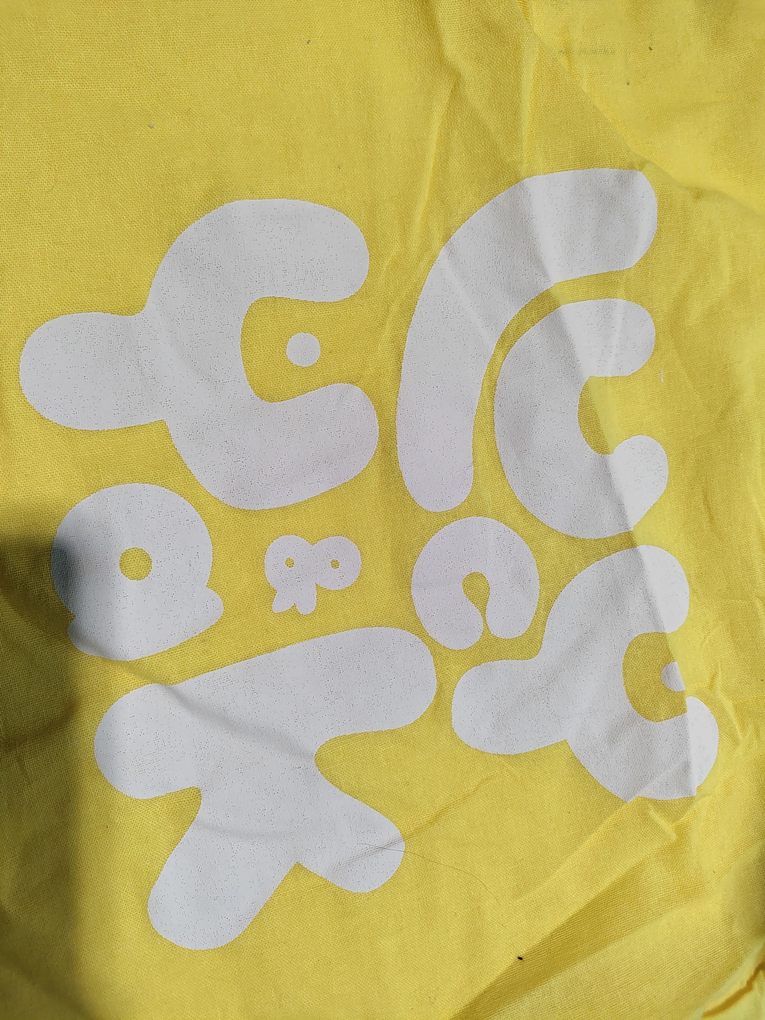 Lucy & Yak Women's Bag Yellow Graphic 100% Cotton Tote - Image 6