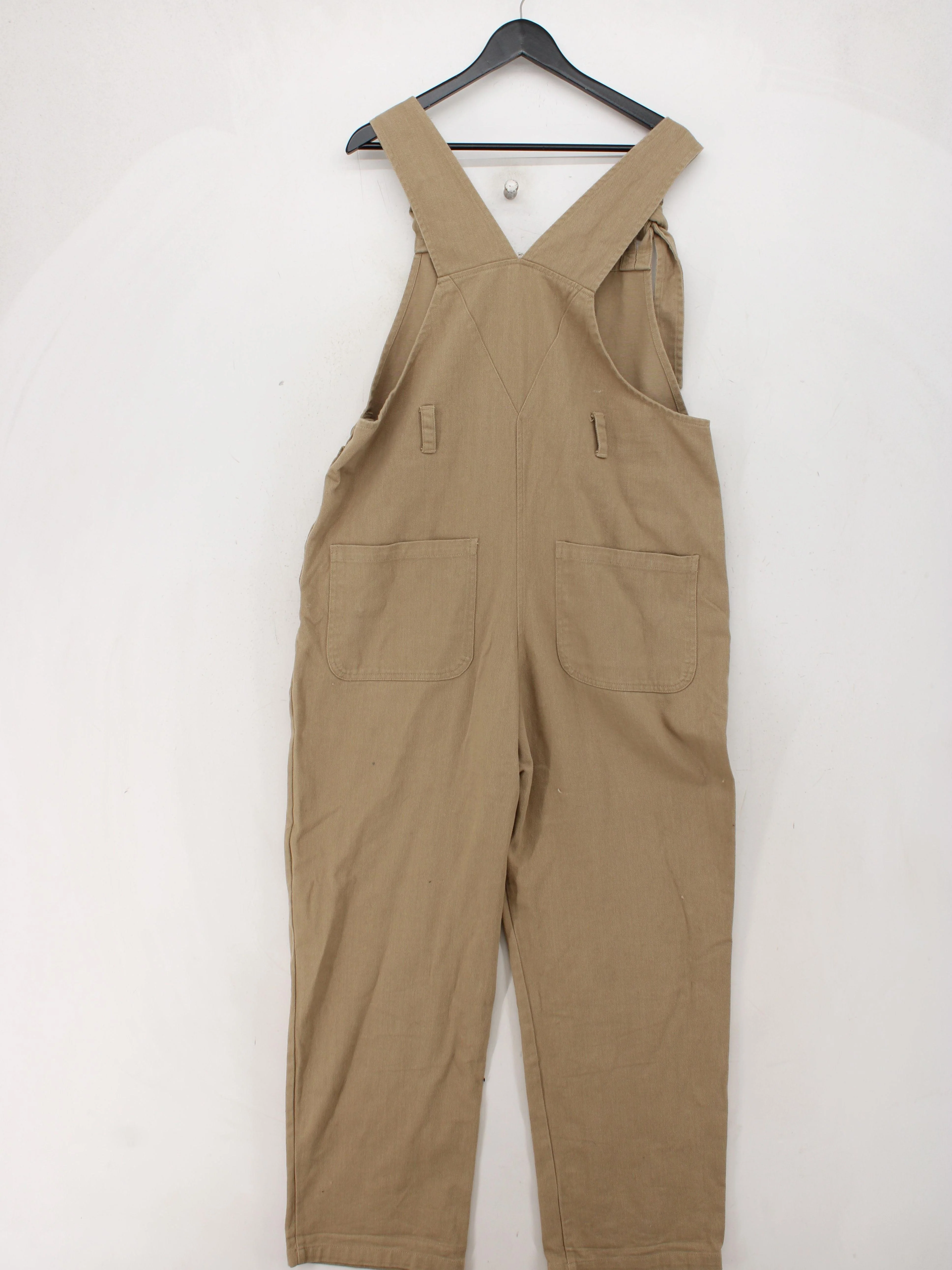 Lucy & Yak Women's Jumpsuit UK 14 Tan 100% Cotton Wide-Leg Jumpsuit - Image 2