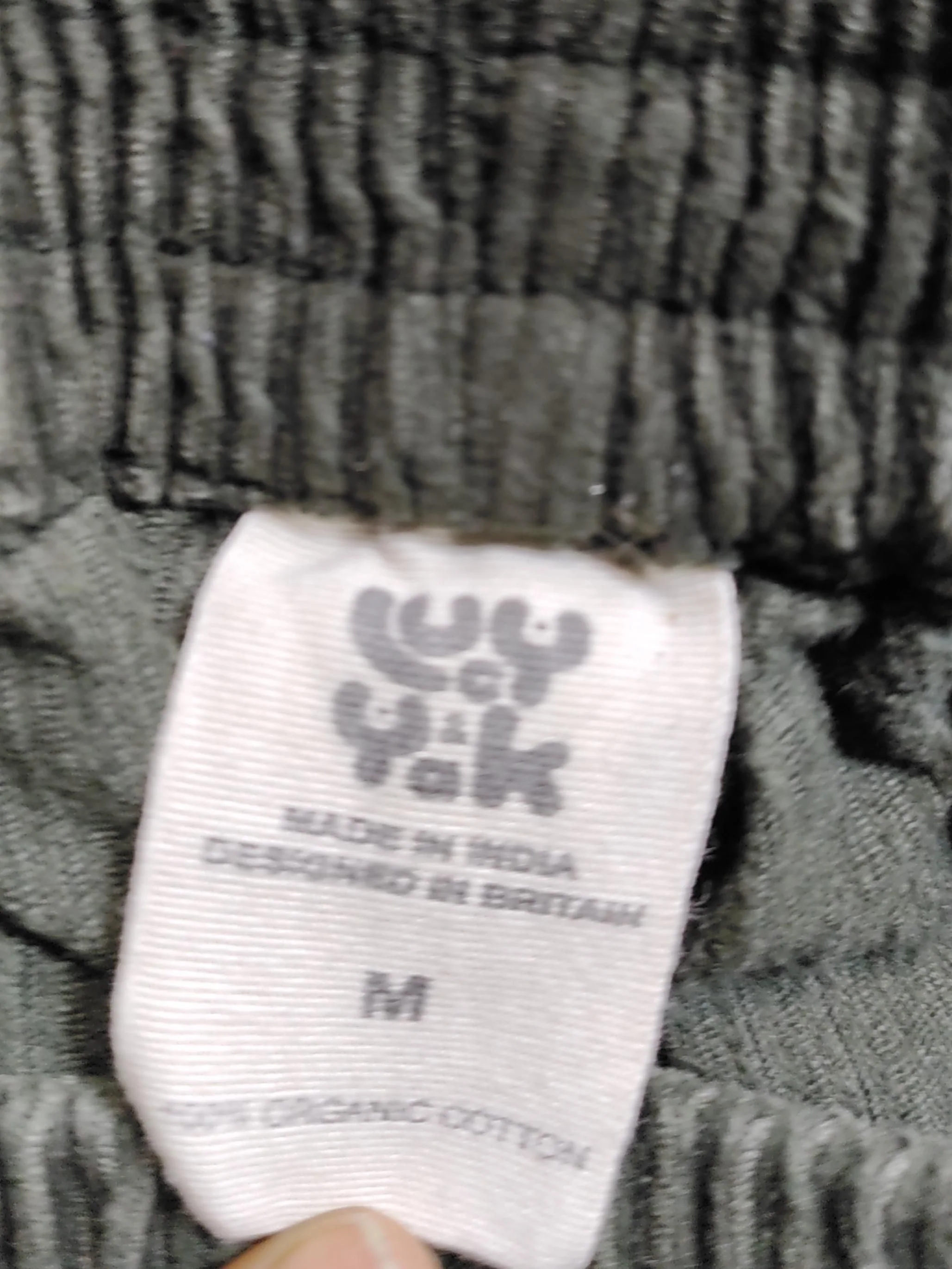 Lucy & Yak Women's Trousers M Green 100% Cotton Wide-Leg Sweatpants - Image 5