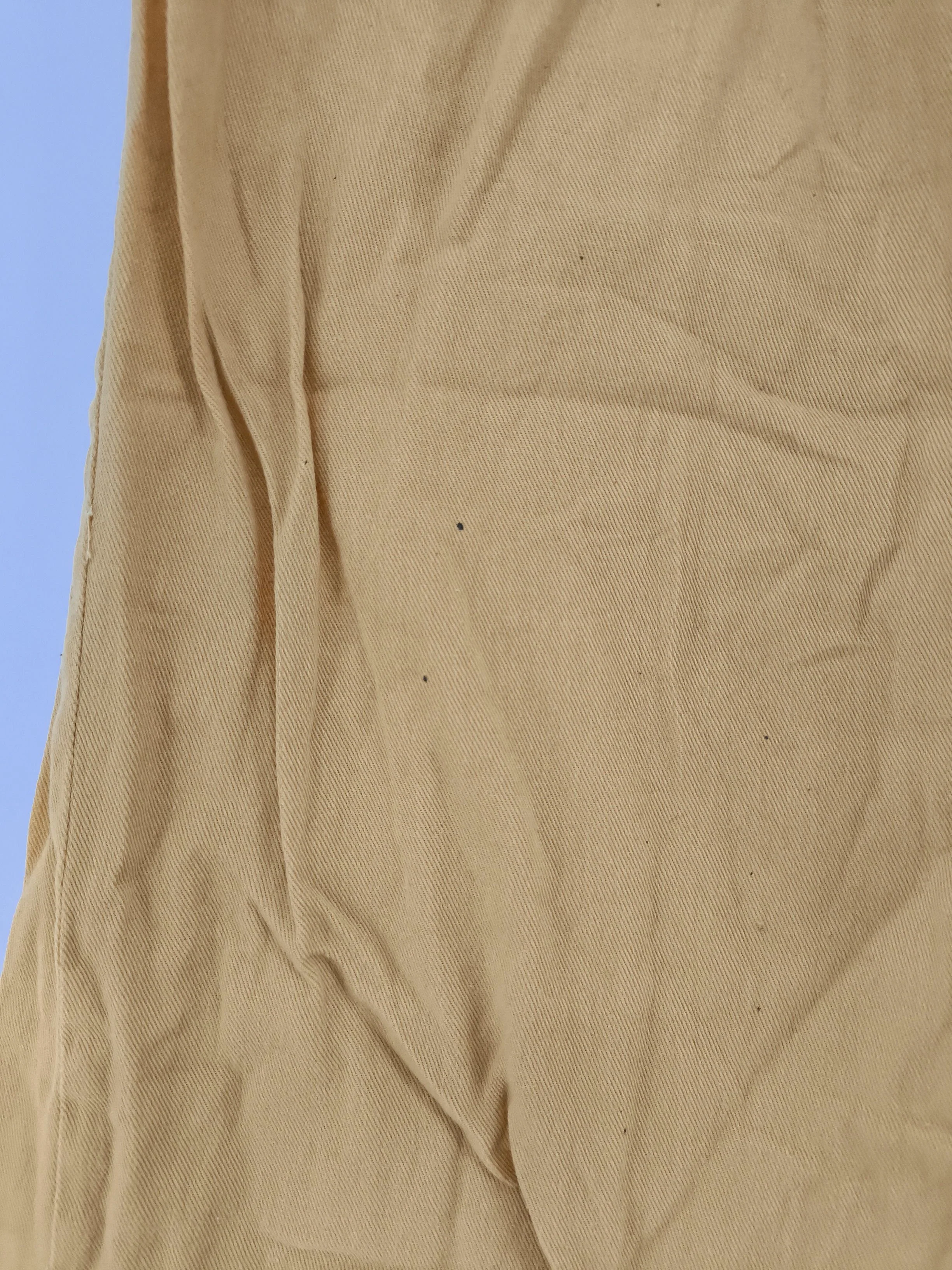 Lucy & Yak Women's Trousers M Yellow 100% Cotton Tapered Sweatpants - Image 5