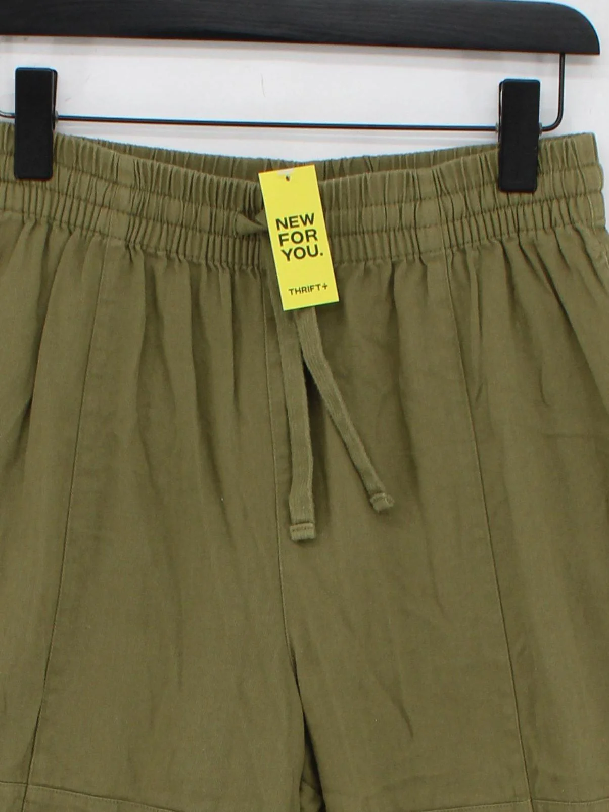 Lucy & Yak Women's Trousers S Green 100% Cotton Wide-Leg Chino - Image 3