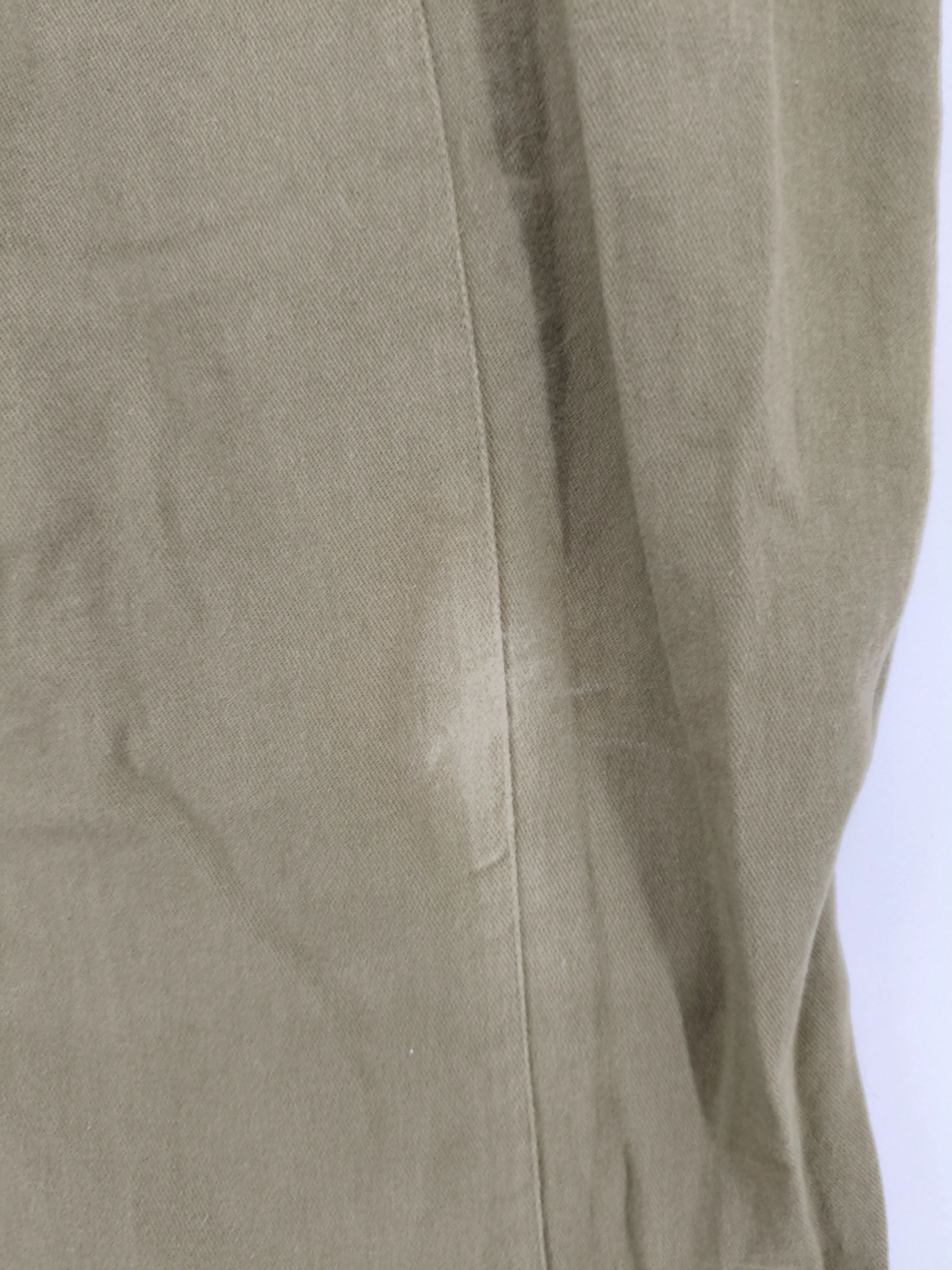Lucy & Yak Women's Trousers S Green 100% Cotton Wide-Leg Chino - Image 5