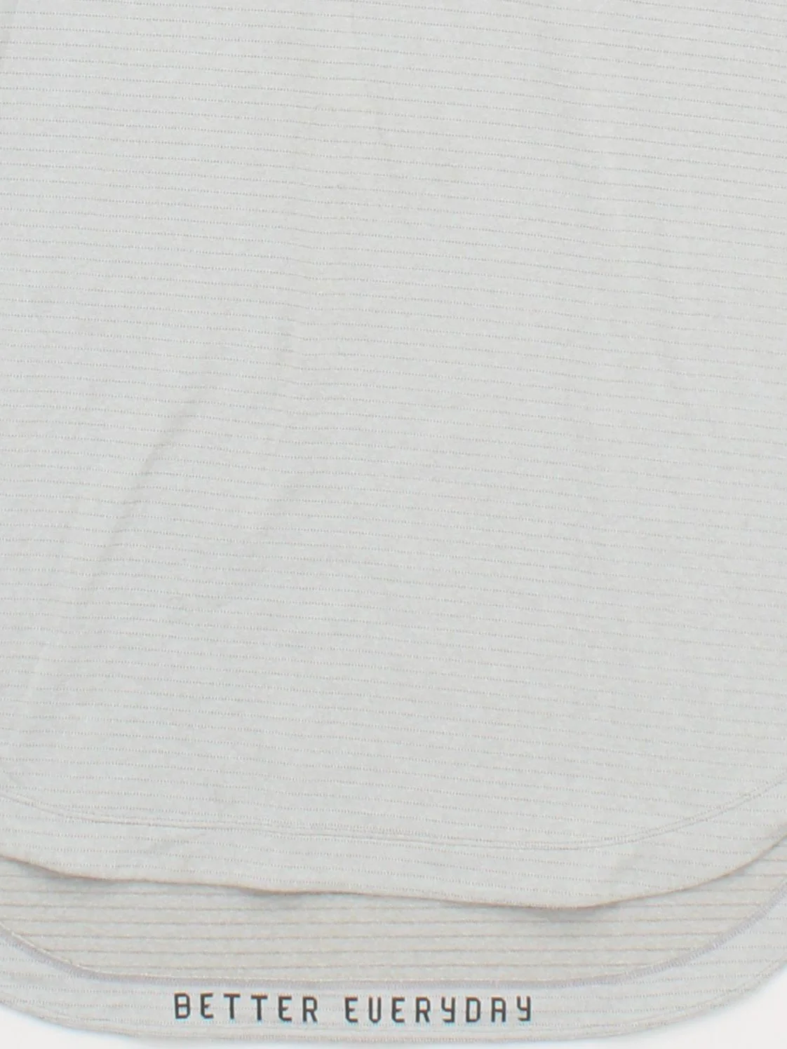 Lululemon Men's T-Shirt M Grey Striped 100% Other Round Neck Basic - Image 4