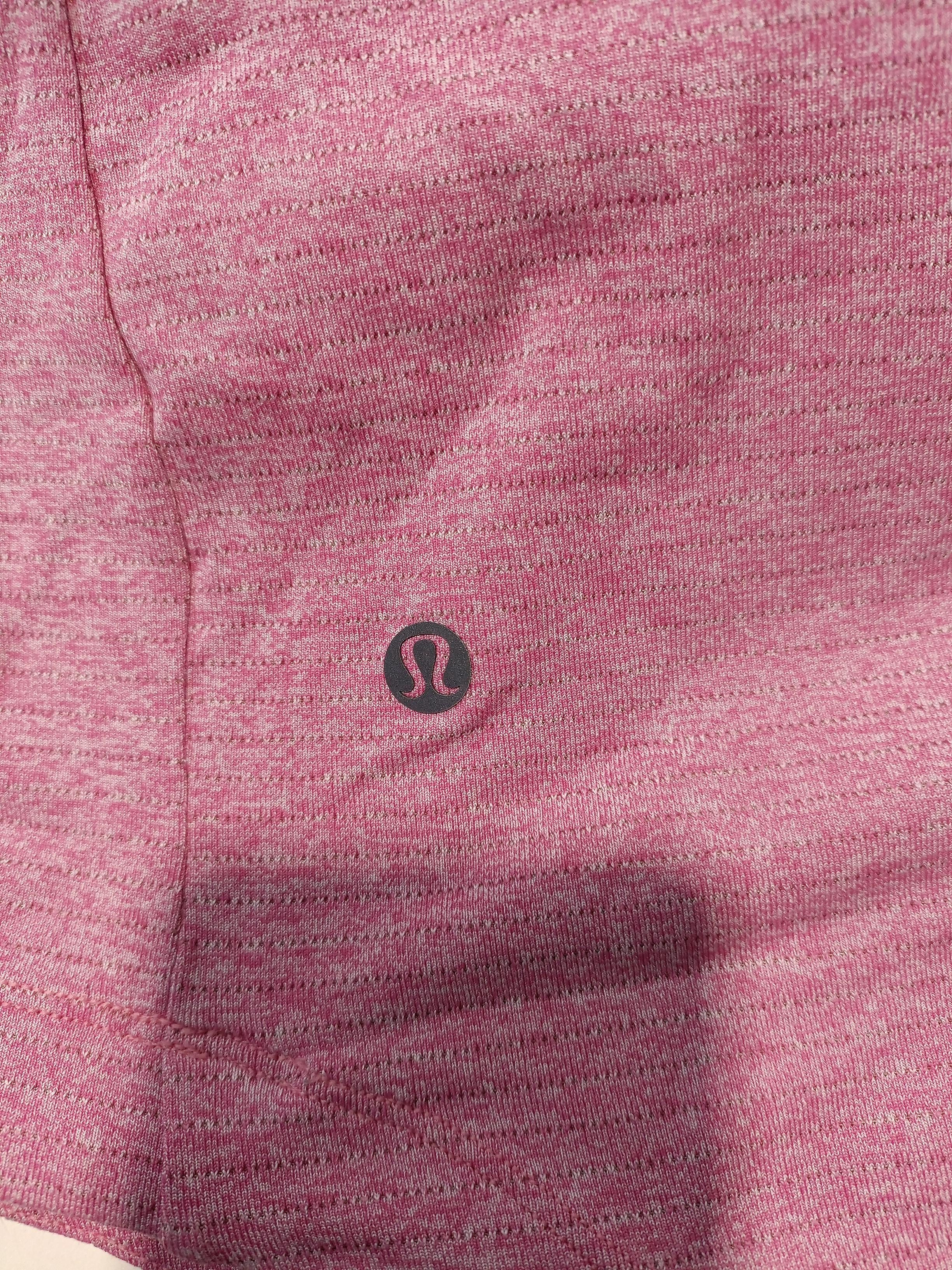 Lululemon Men's T-Shirt XL Pink 100% Other Round Neck Basic - Image 5