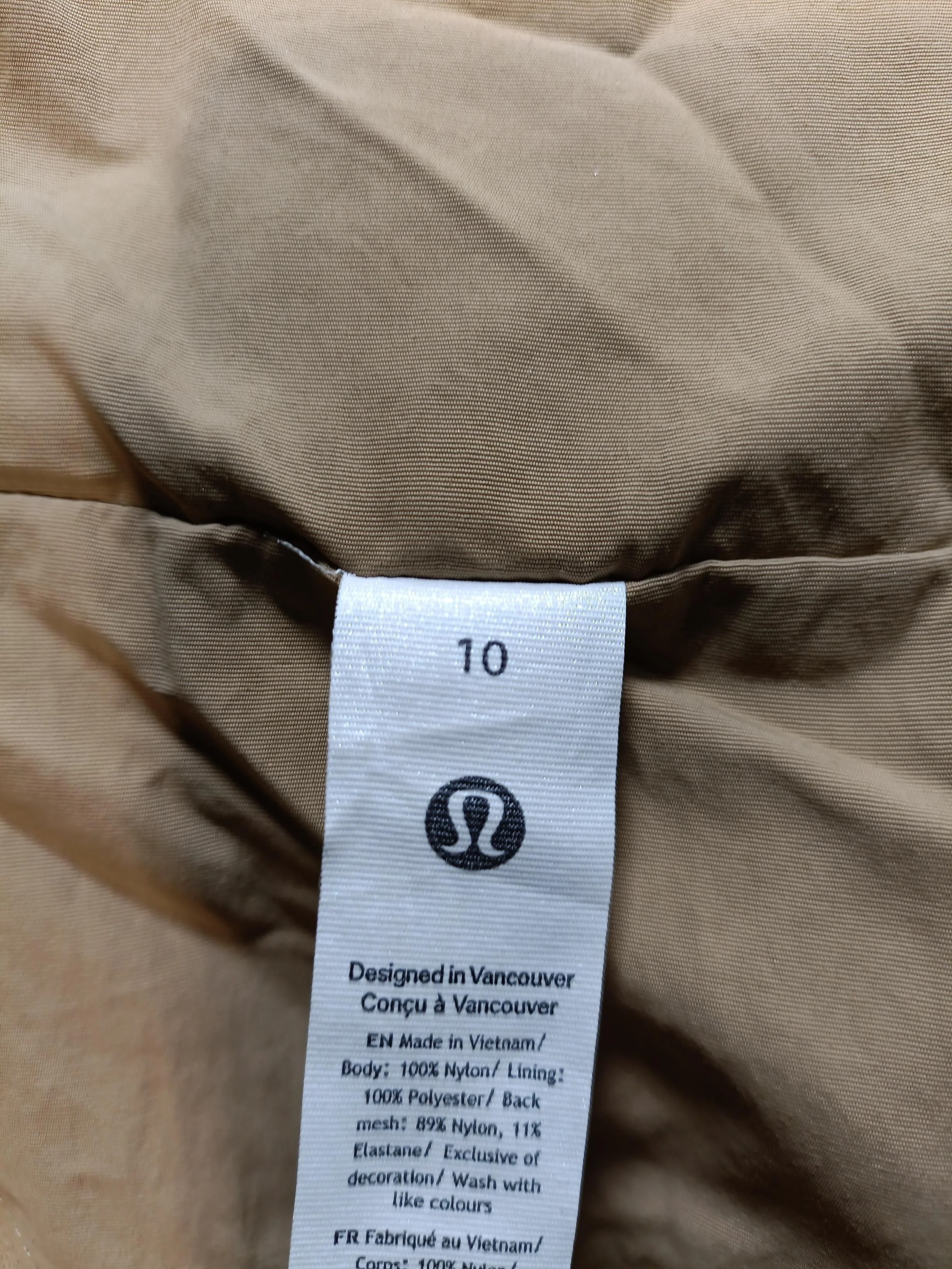 Lululemon Rain Coat jacket tan - Image 6