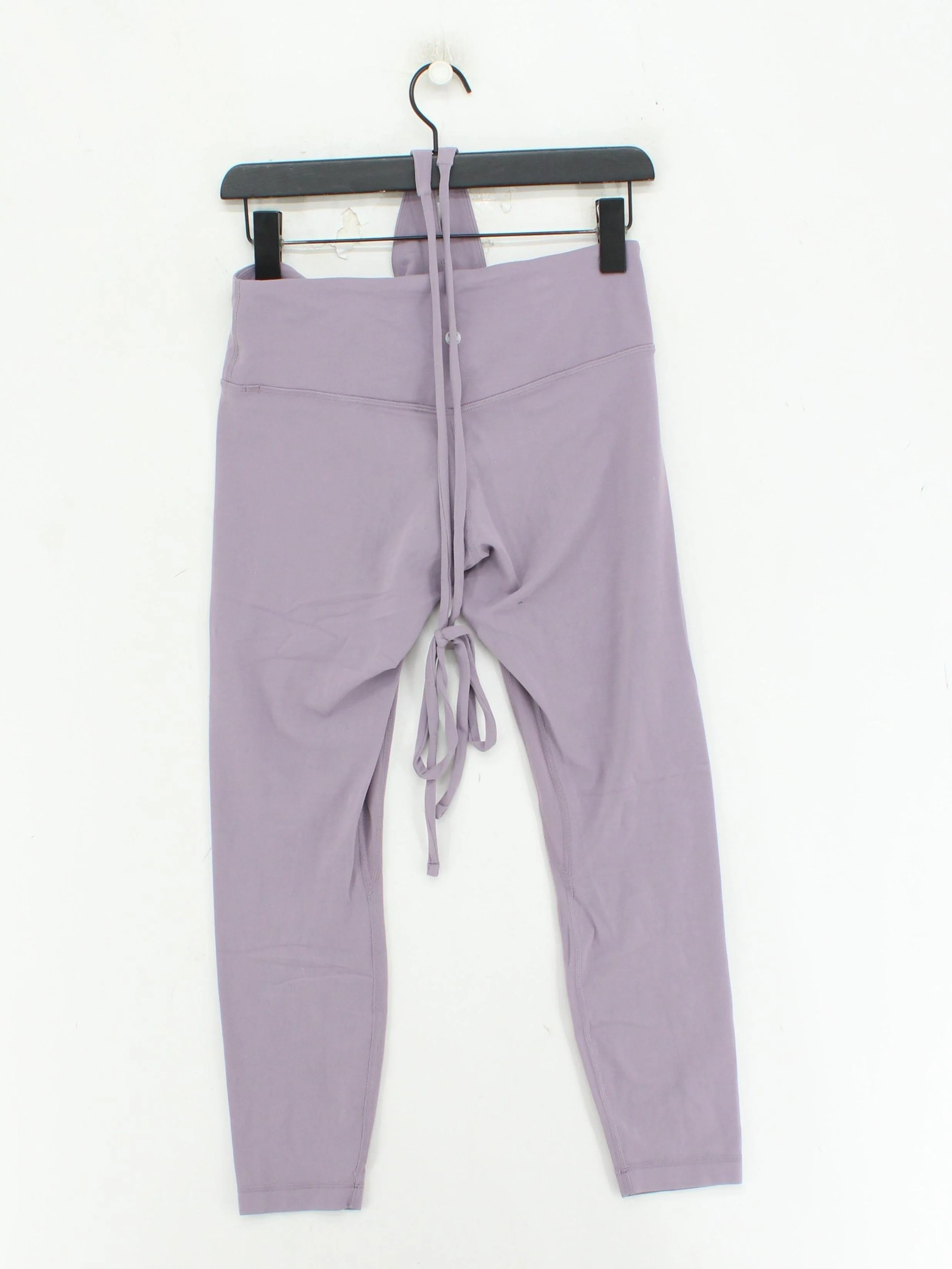 Lululemon Women's Leggings L Purple 100% Other Cropped - Image 2