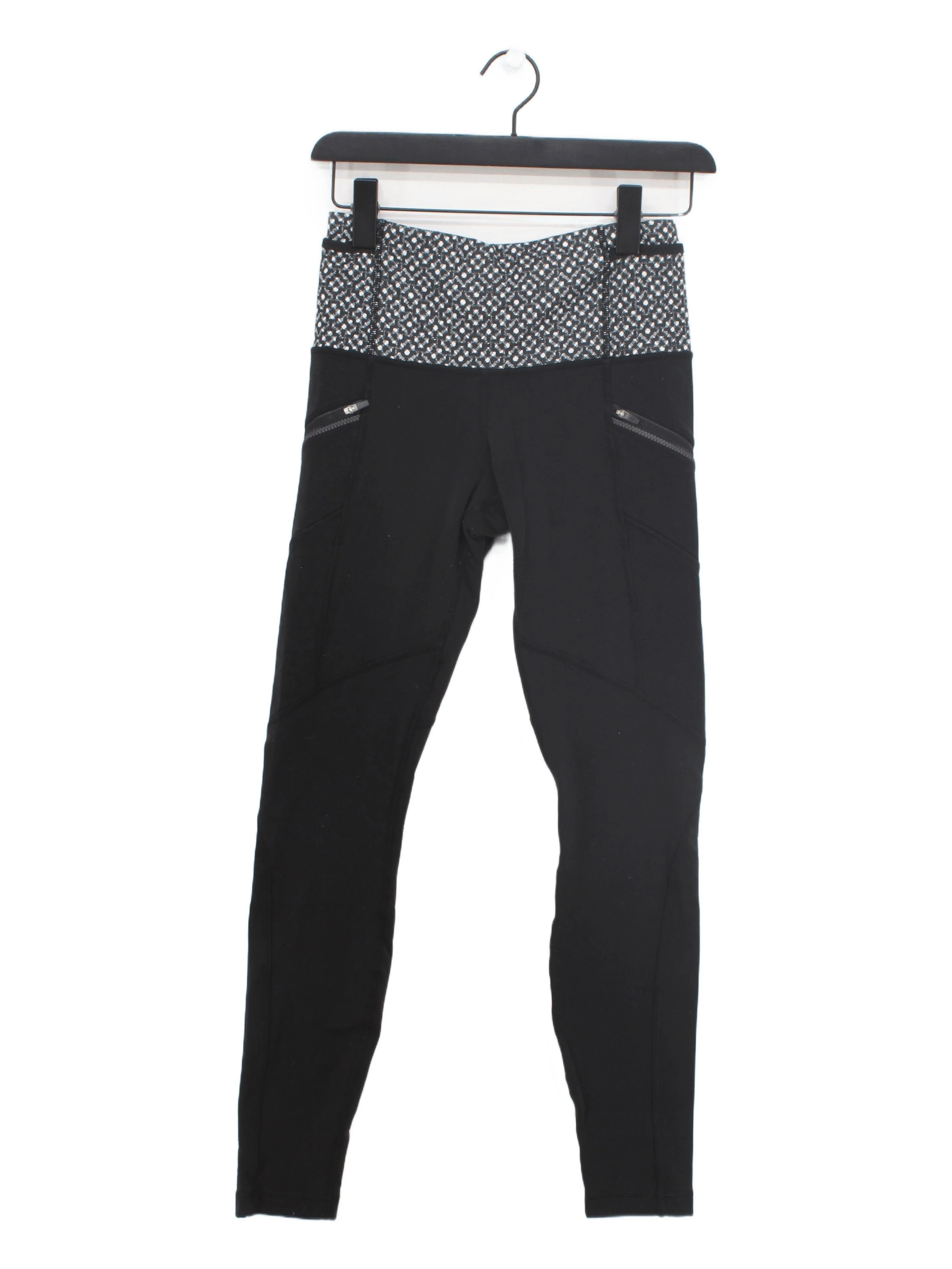 Lululemon Women's Leggings UK 10 Black 100% Other Cropped