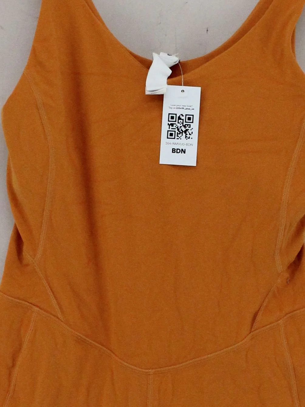Lululemon Women's Playsuit UK 8 Orange Nylon with Elastane Playsuit - Image 3