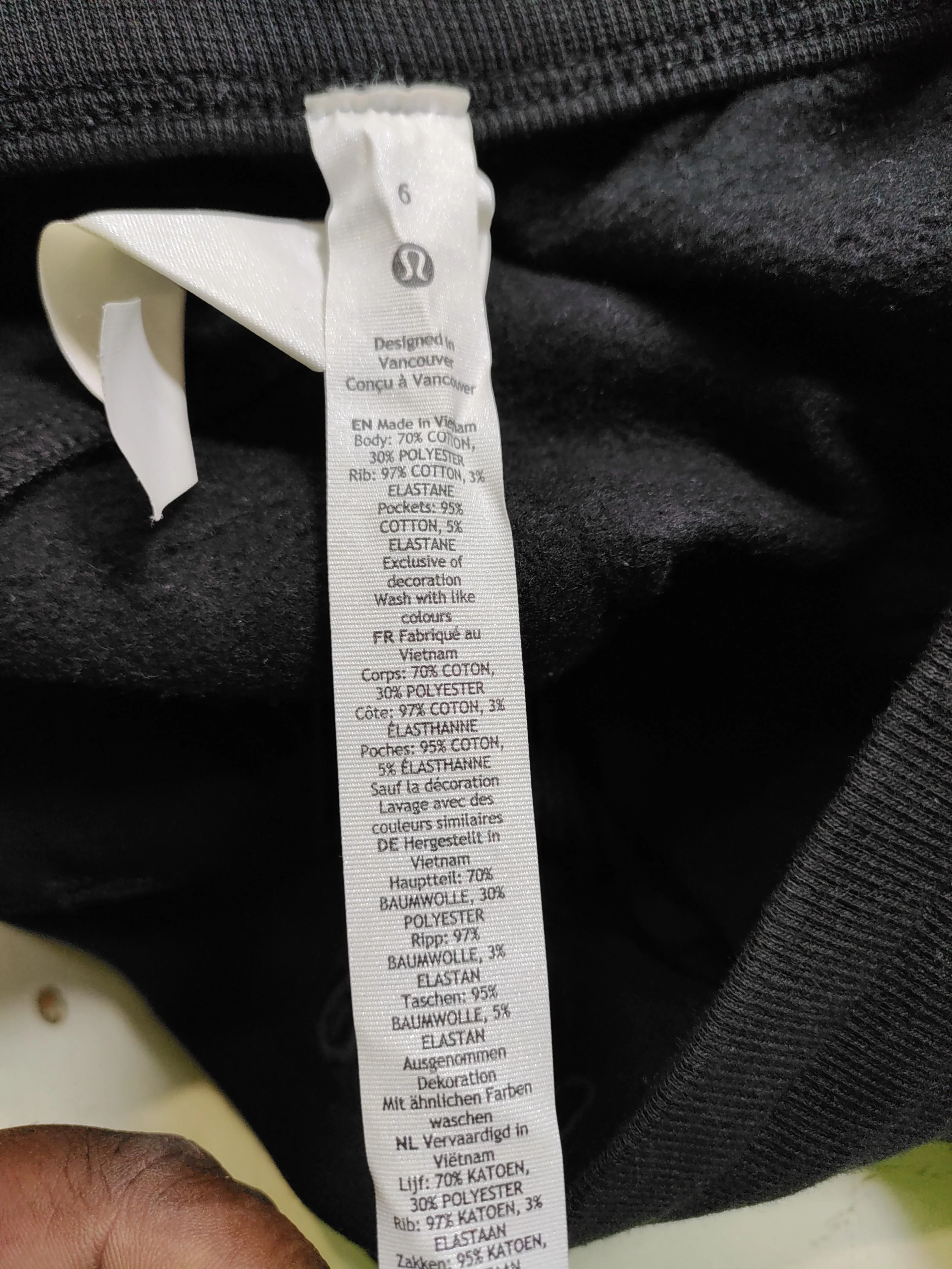 Lululemon Women's Sports Bottoms UK 10 Black Cotton - Image 6