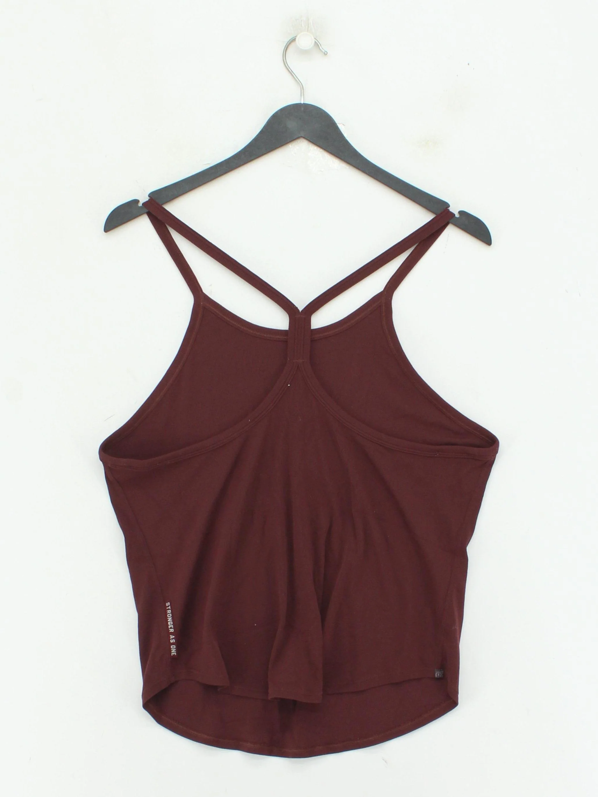 Lululemon Women's T-Shirt M Red 100% Cotton Sleeveless Round Neck Camisole - Image 2