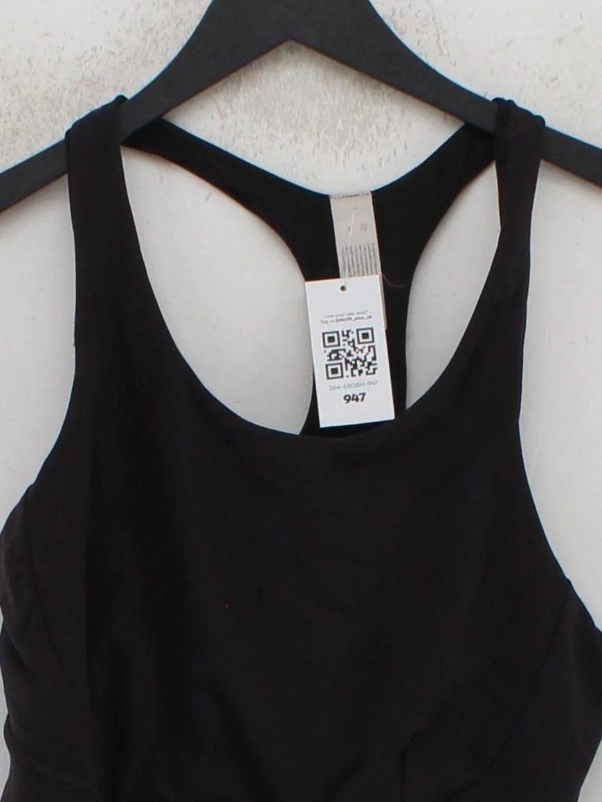 Lululemon Women's T-Shirt UK 14 Black Nylon - Image 3