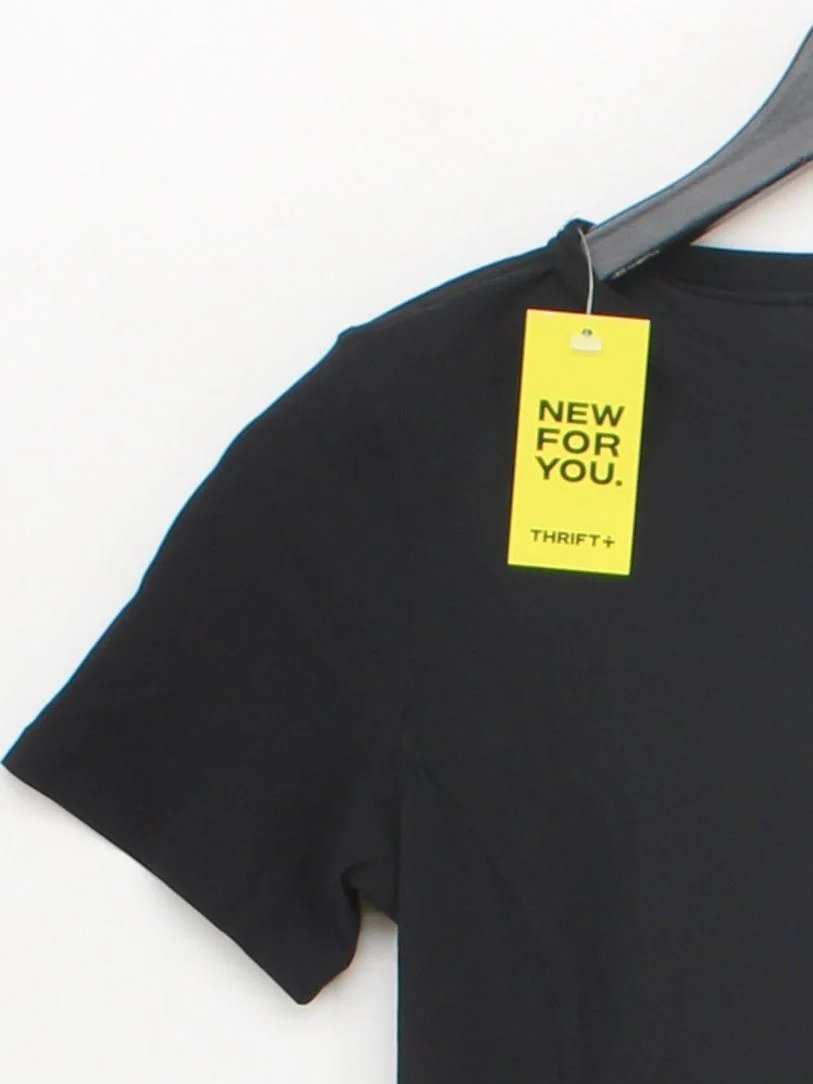 Lululemon Women's T-Shirt XS Black 100% Other Short Sleeve Crew Neck Basic - Image 4
