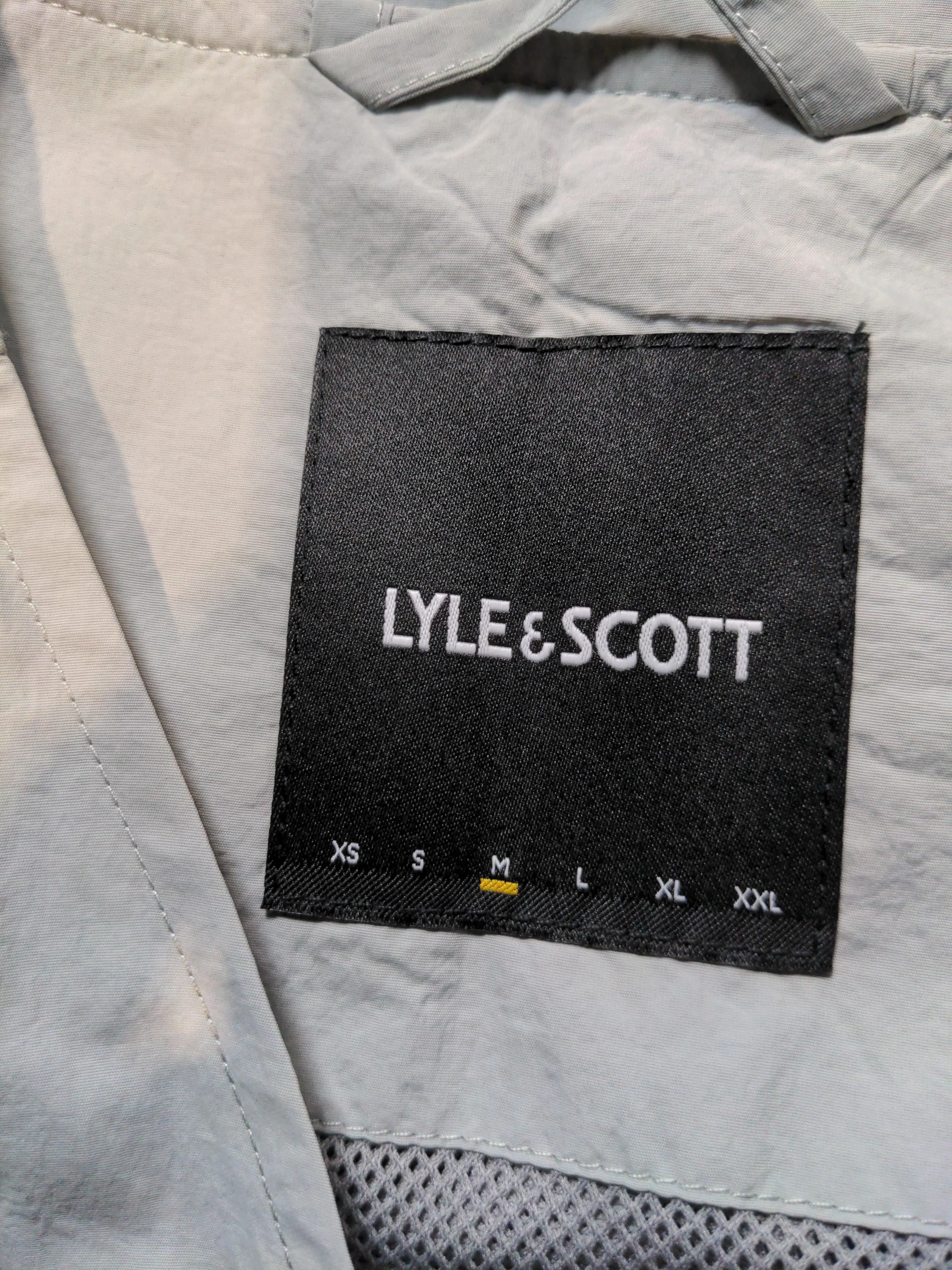 Lyle & Scott Men's Coat M Grey Polyester with Elastane Overcoat - Image 5