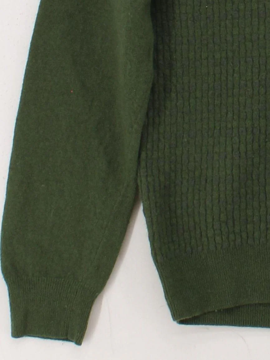 Lyle & Scott Men's Jumper XL Green Wool with Nylon Crew Neck Pullover - Image 4
