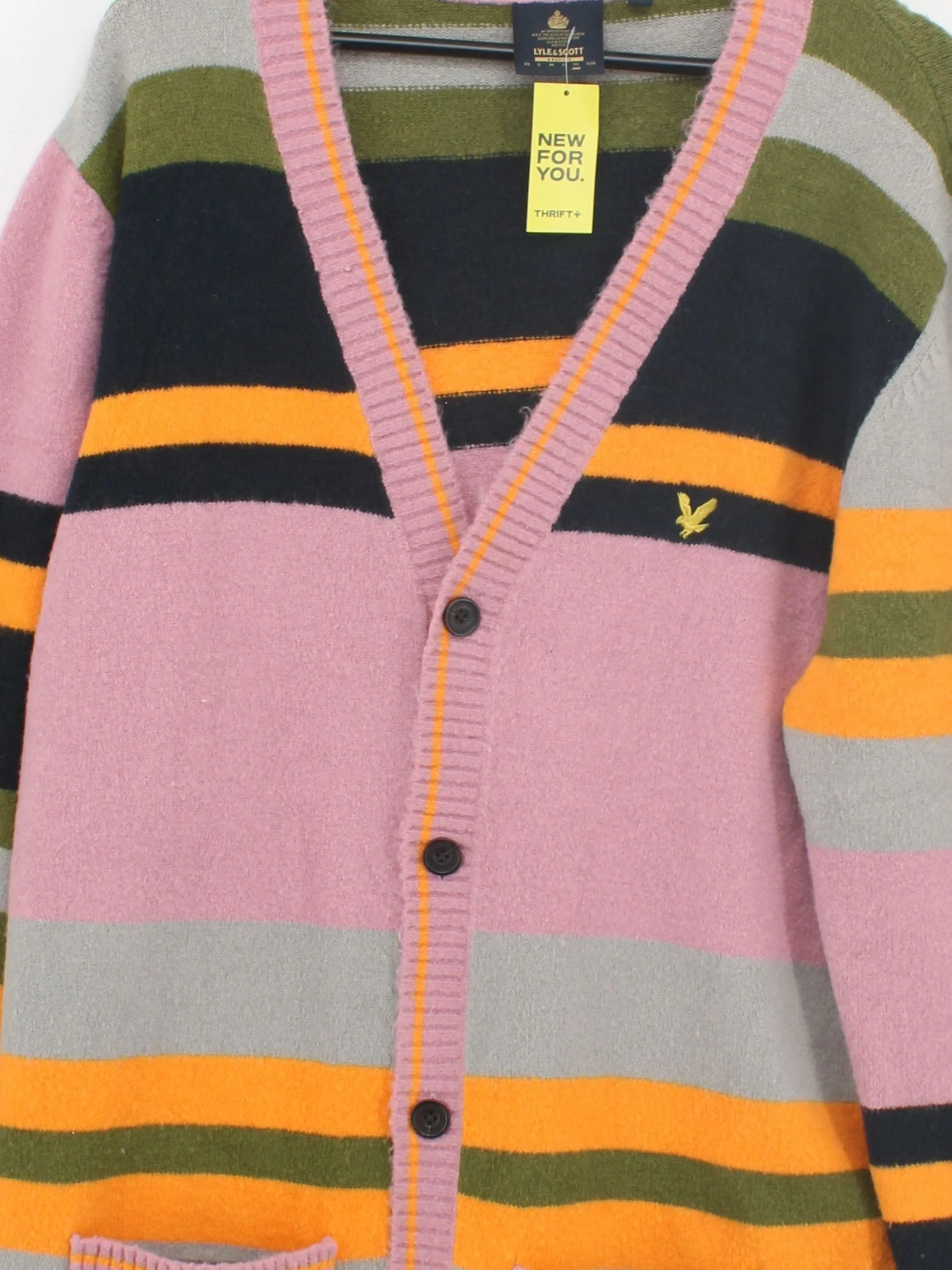 Lyle & Scott Women's Cardigan XL Multi Acrylic with Nylon, Elastane Cardigan - Image 3