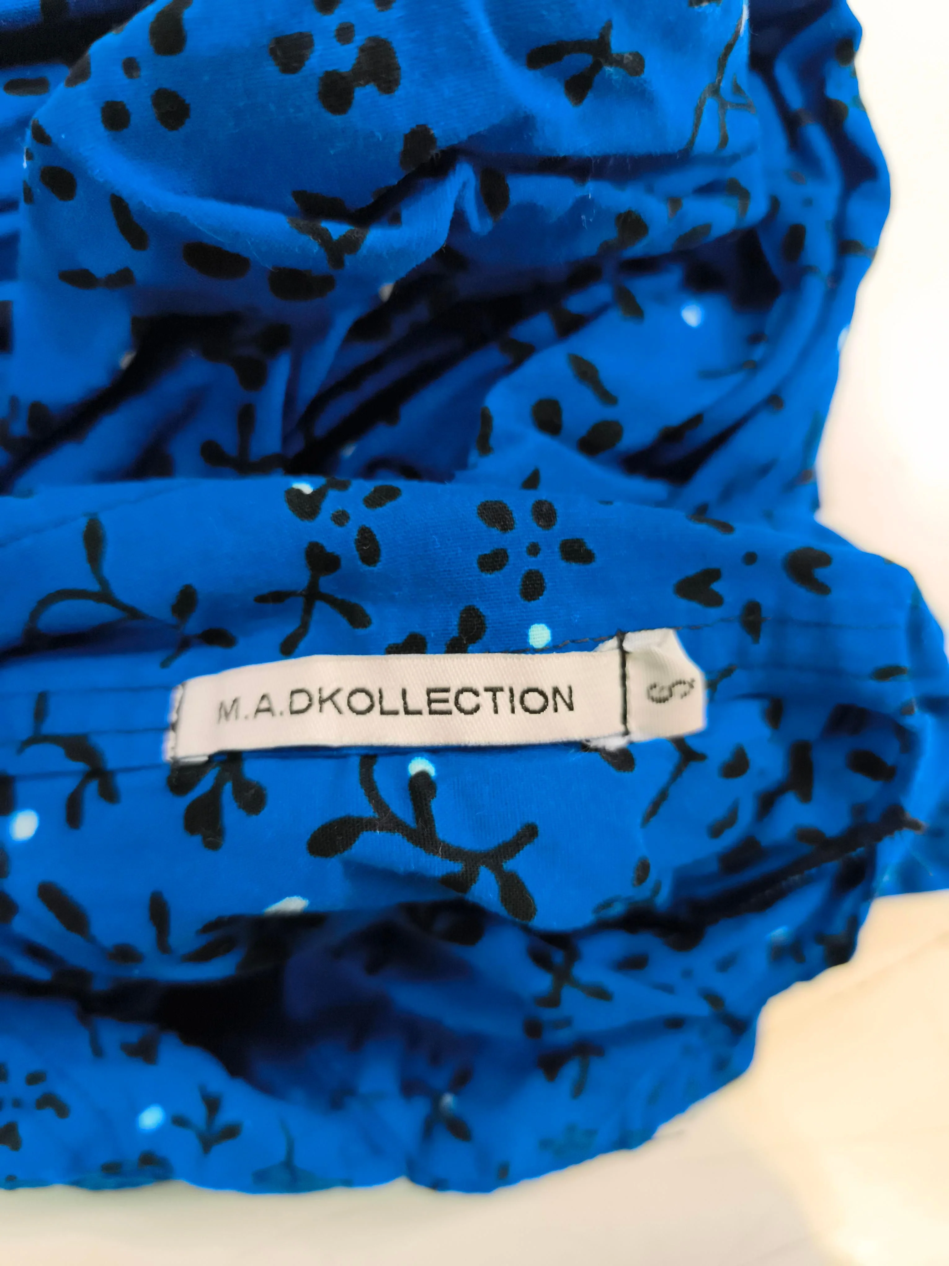 M.A.DKOLLECTION Women's Shirt S Blue 100% Other Basic - Image 5