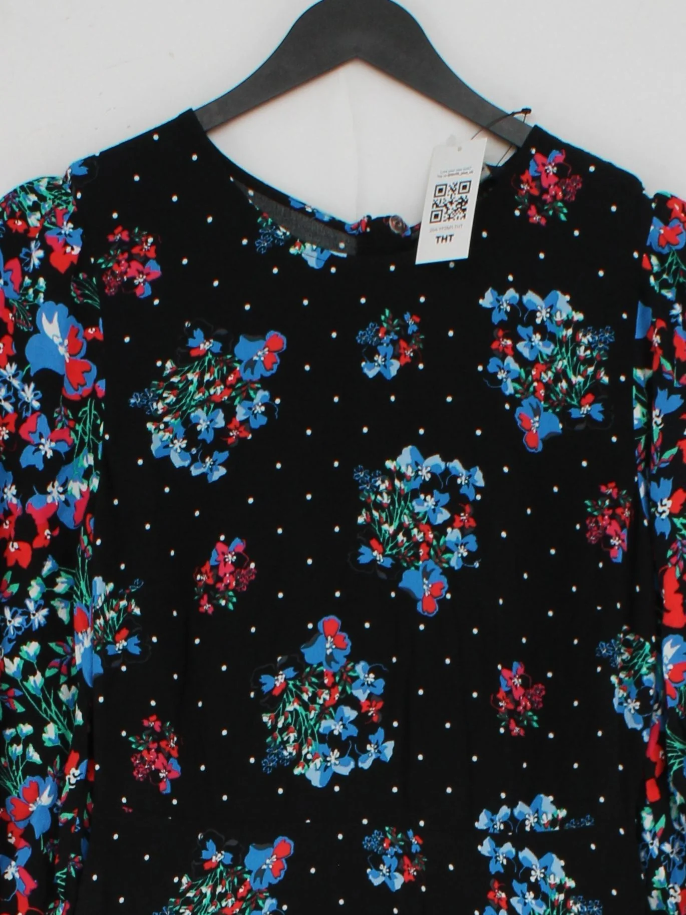 M&S A-Line Midi Dress UK8 in Black - Image 3
