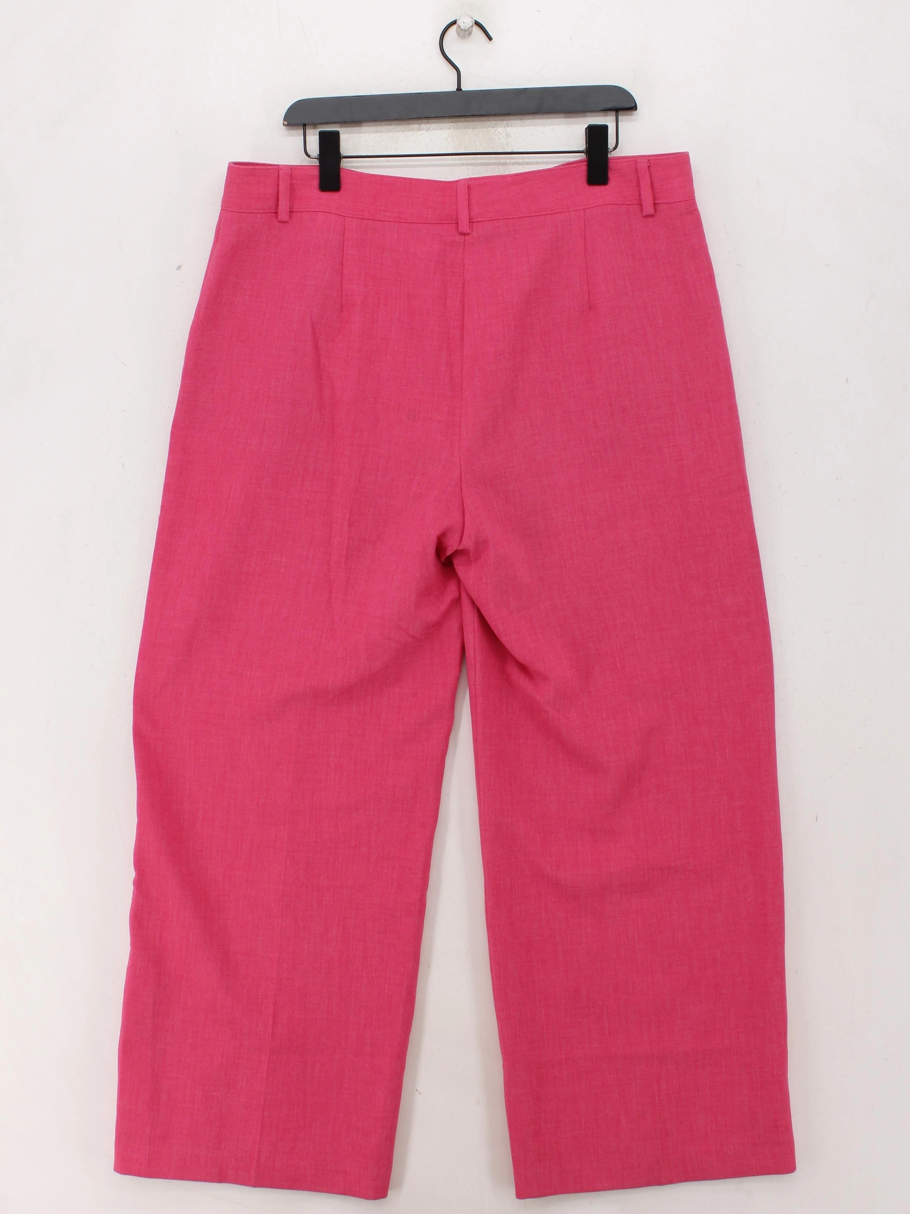 M&S Collection Women's Trousers UK 18 Pink Polyester - Image 2