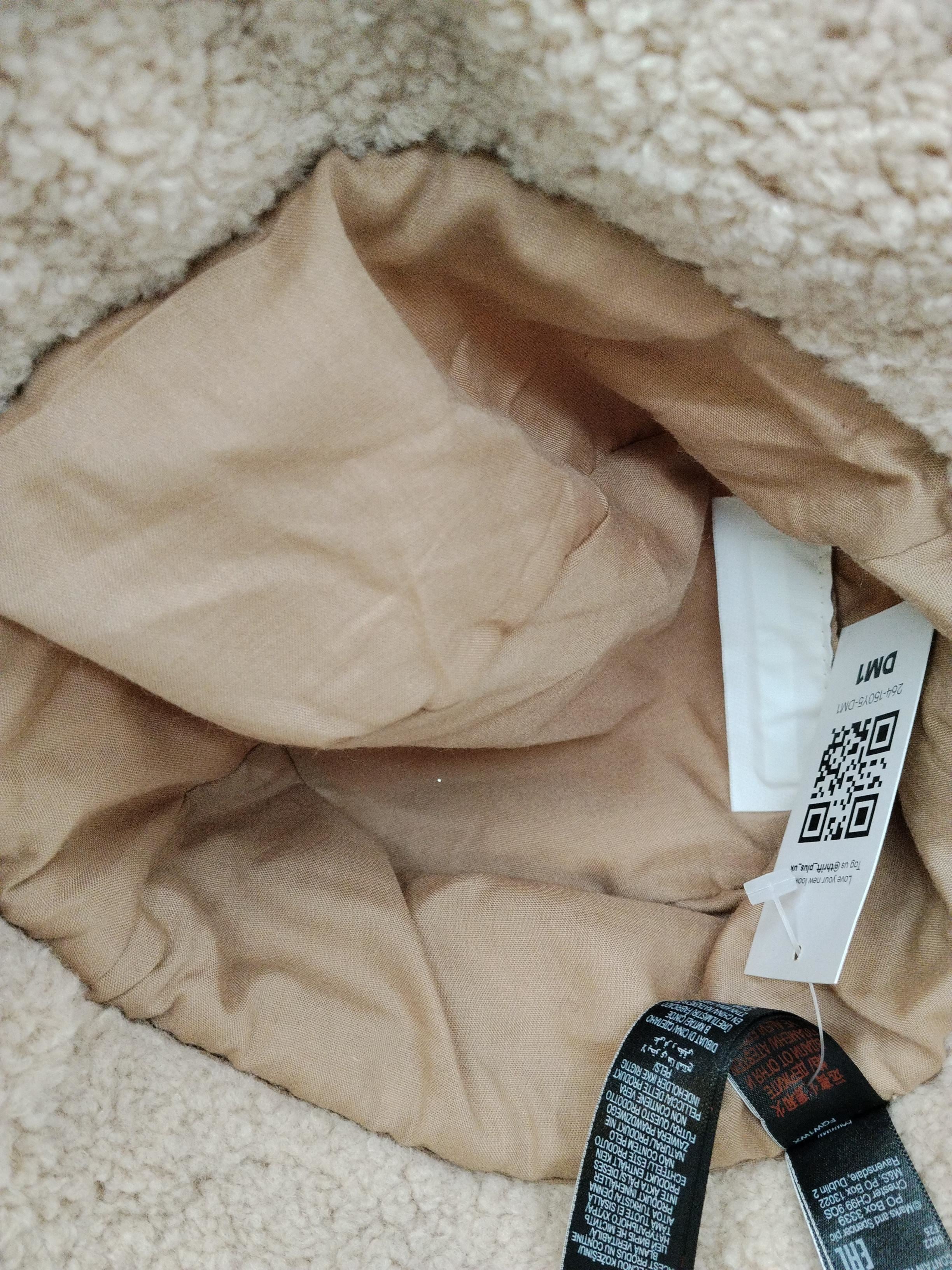M&S Men's Hat M Cream Polyester with Cotton Bucket Hat - Image 4