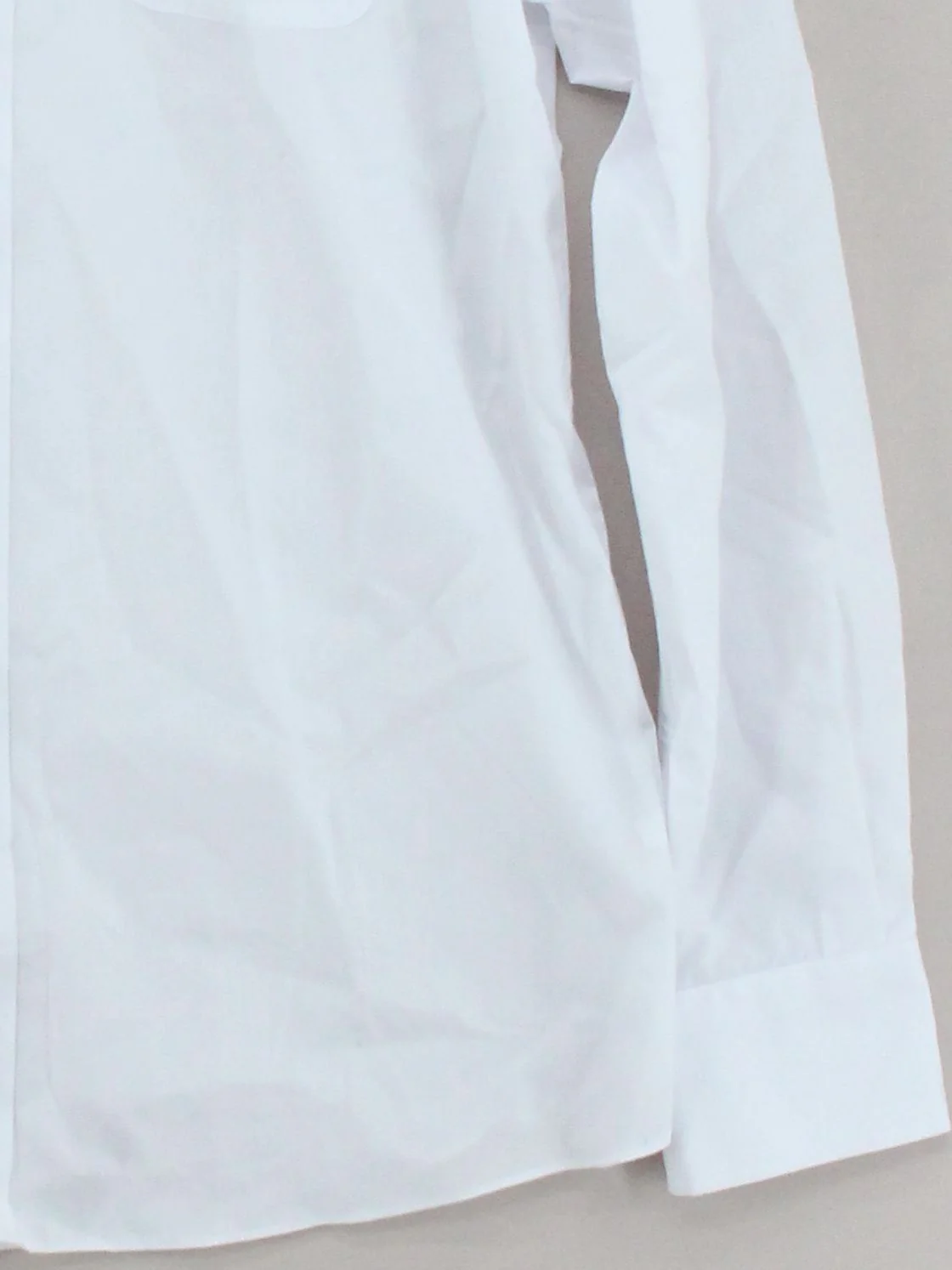 M&S Men's Shirt Collar: 15.5 in White Polyester with Cotton Basic - Image 4