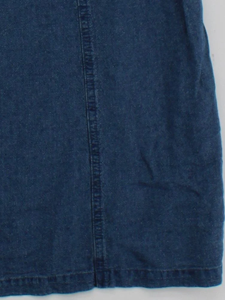 M&S Pinafore/Dungaree Mini Dress UK14 in Blue - Image 4