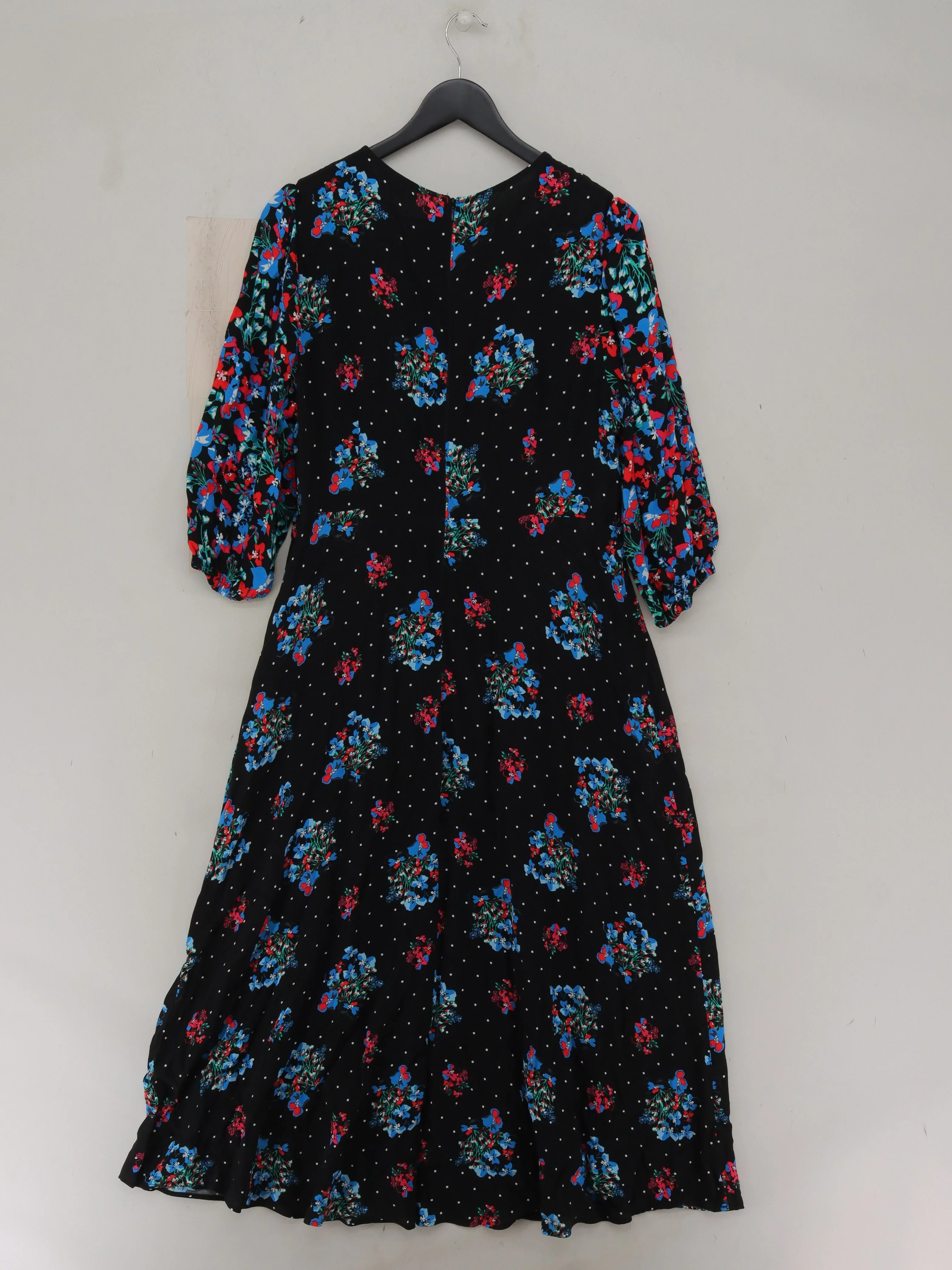 M&S Shirt Midi Dress UK16 in Black - Image 2