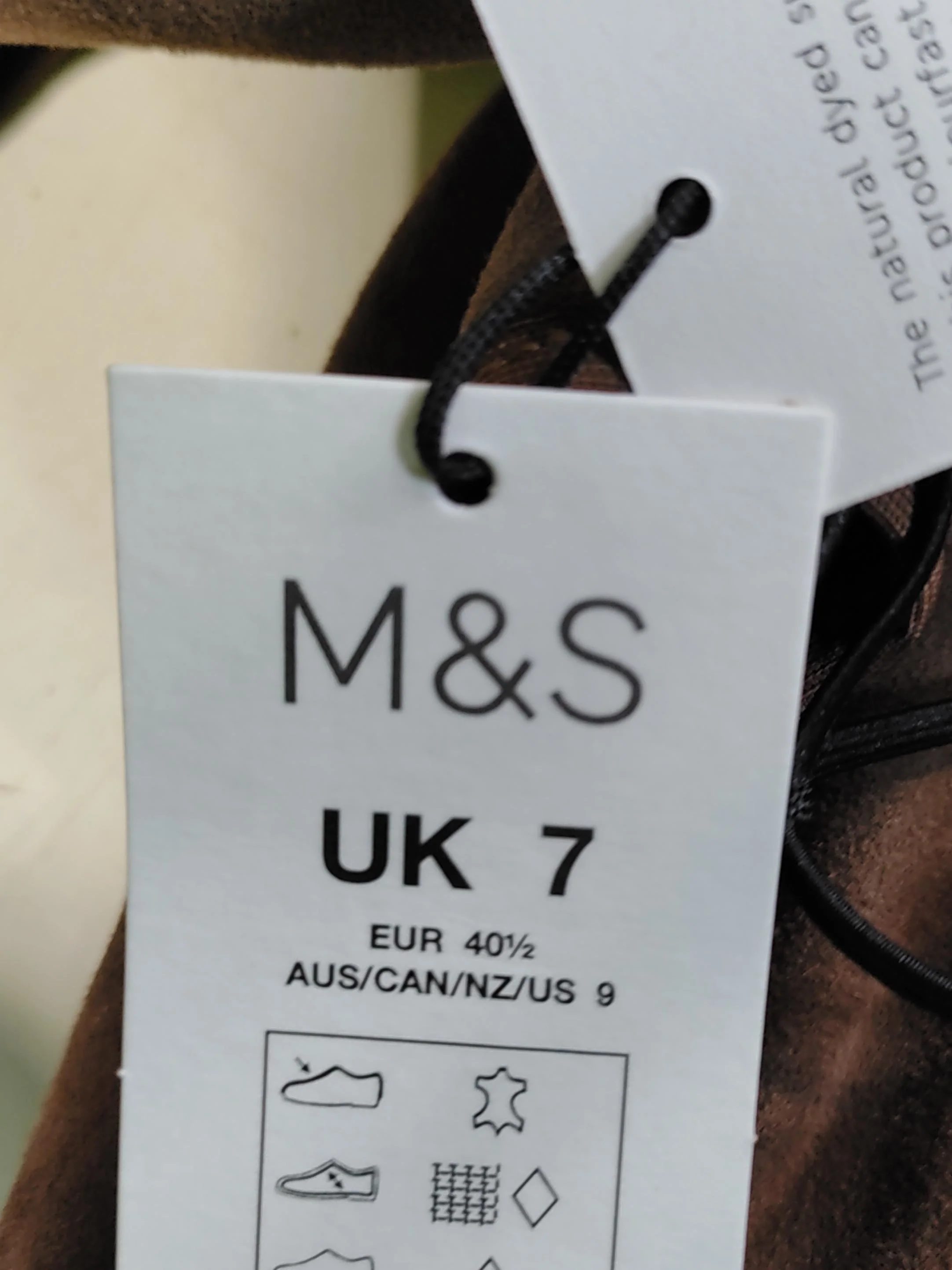 M&S Women's Flat Shoes UK 7 Brown 100% Suede Ballet - Image 9