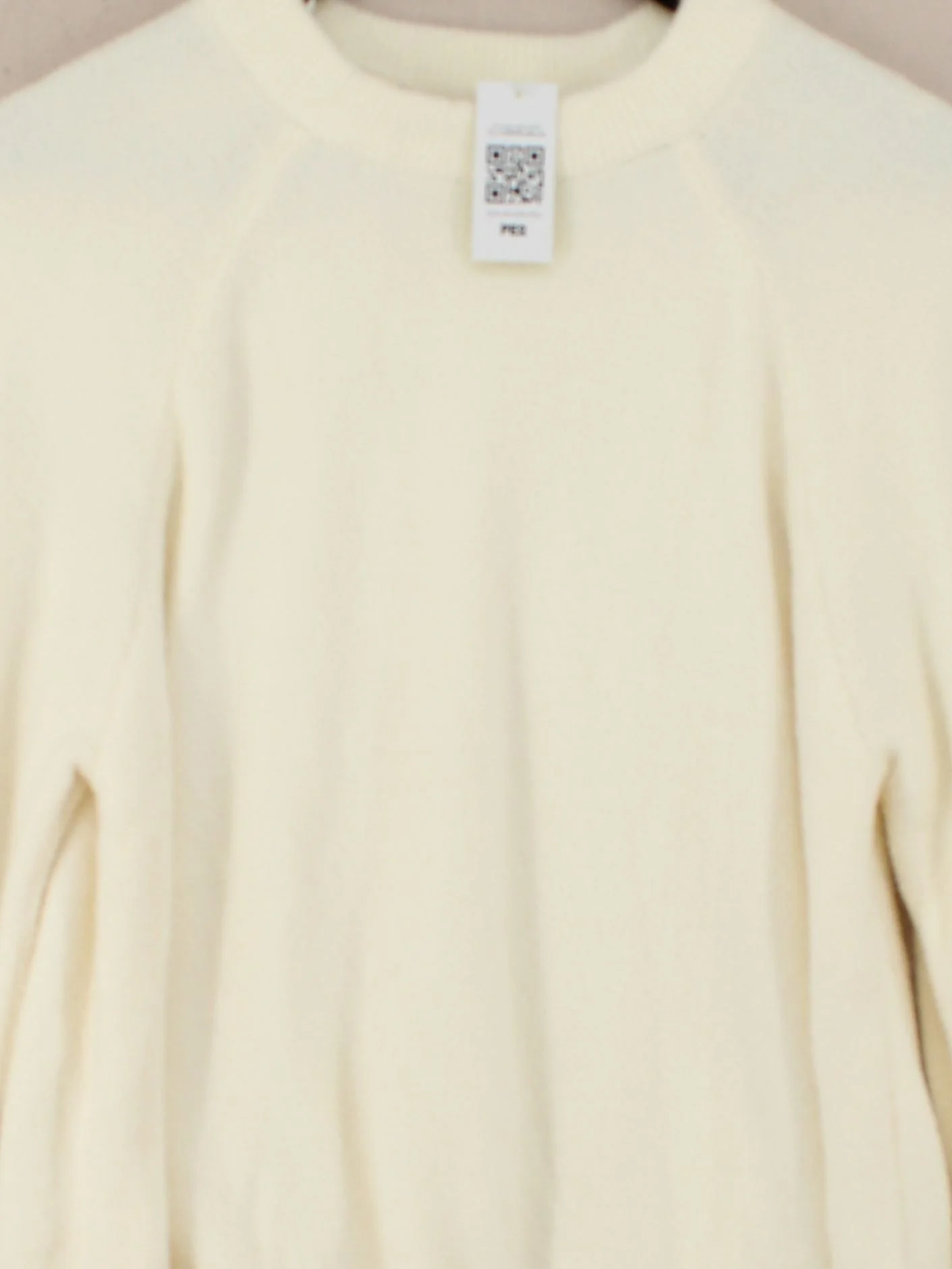 M&S Women's Jumper M Cream 100% Polyamide Crew Neck Pullover - Image 3