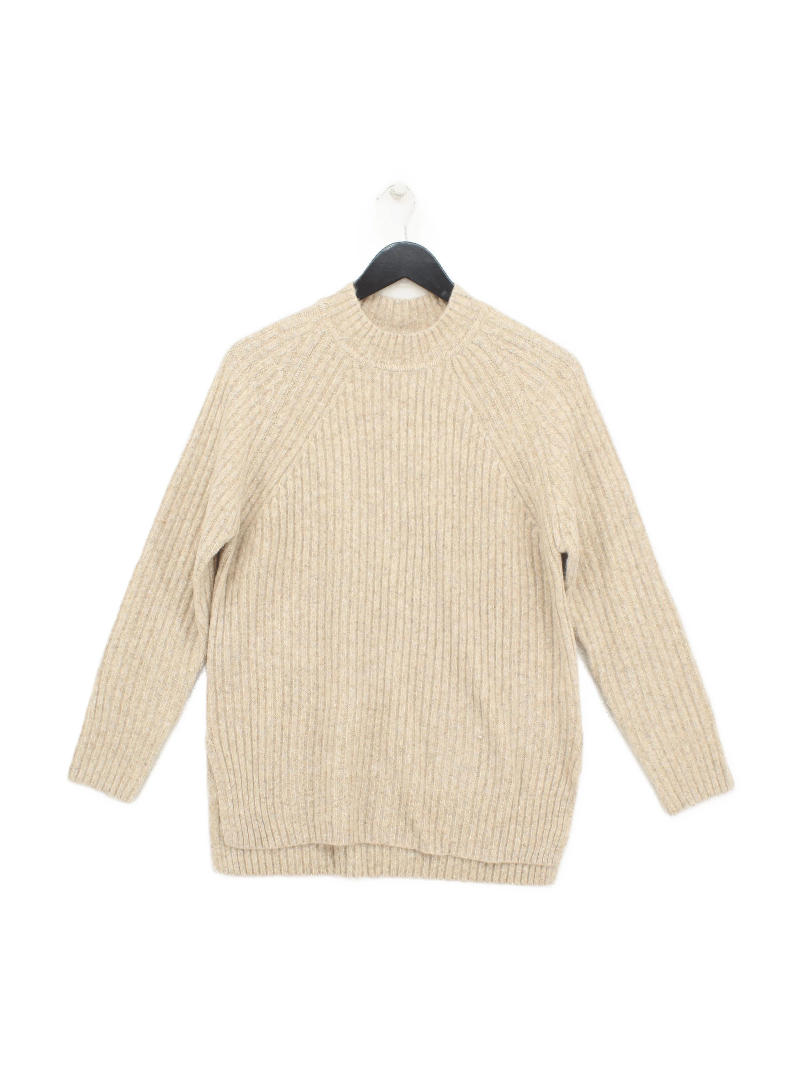M&S Women's Jumper S Cream Polyamide with Polyester, Acrylic, Wool Pullover