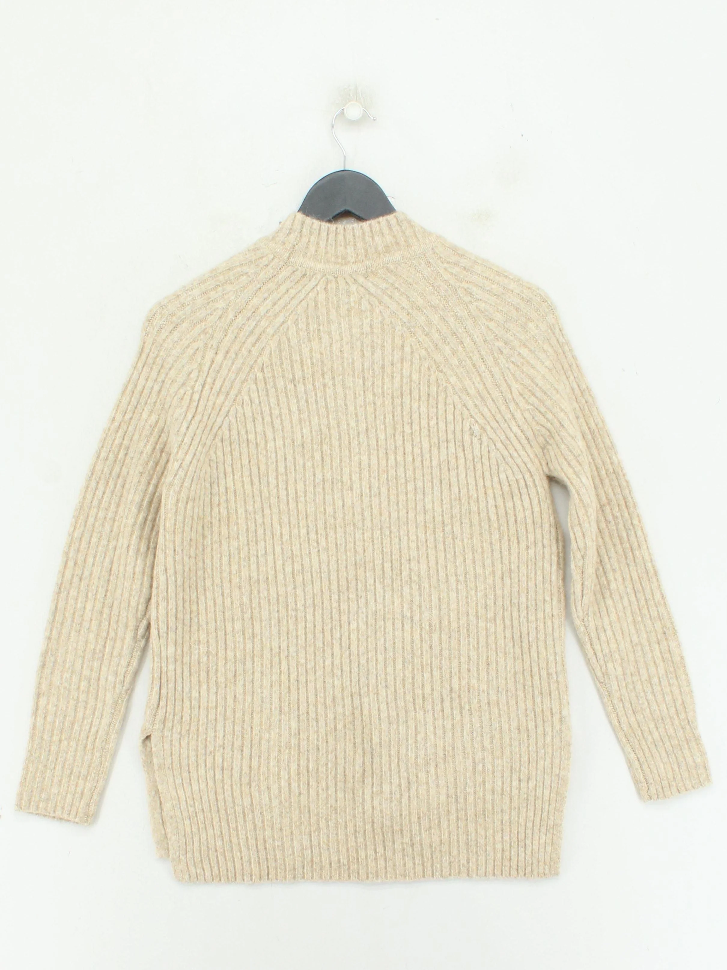 M&S Women's Jumper XS Cream Polyamide with Polyester, Acrylic, Wool Pullover - Image 2