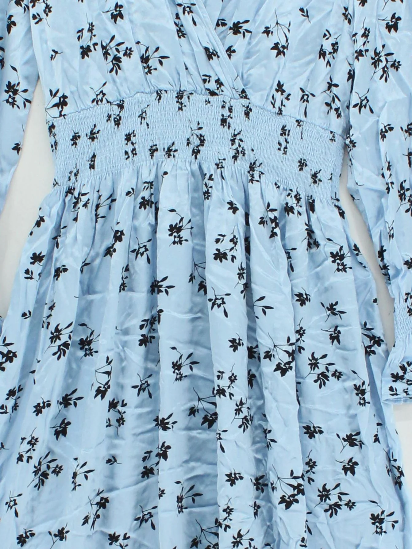 M&S Wrap Midi Dress UK12 in Blue - Image 3
