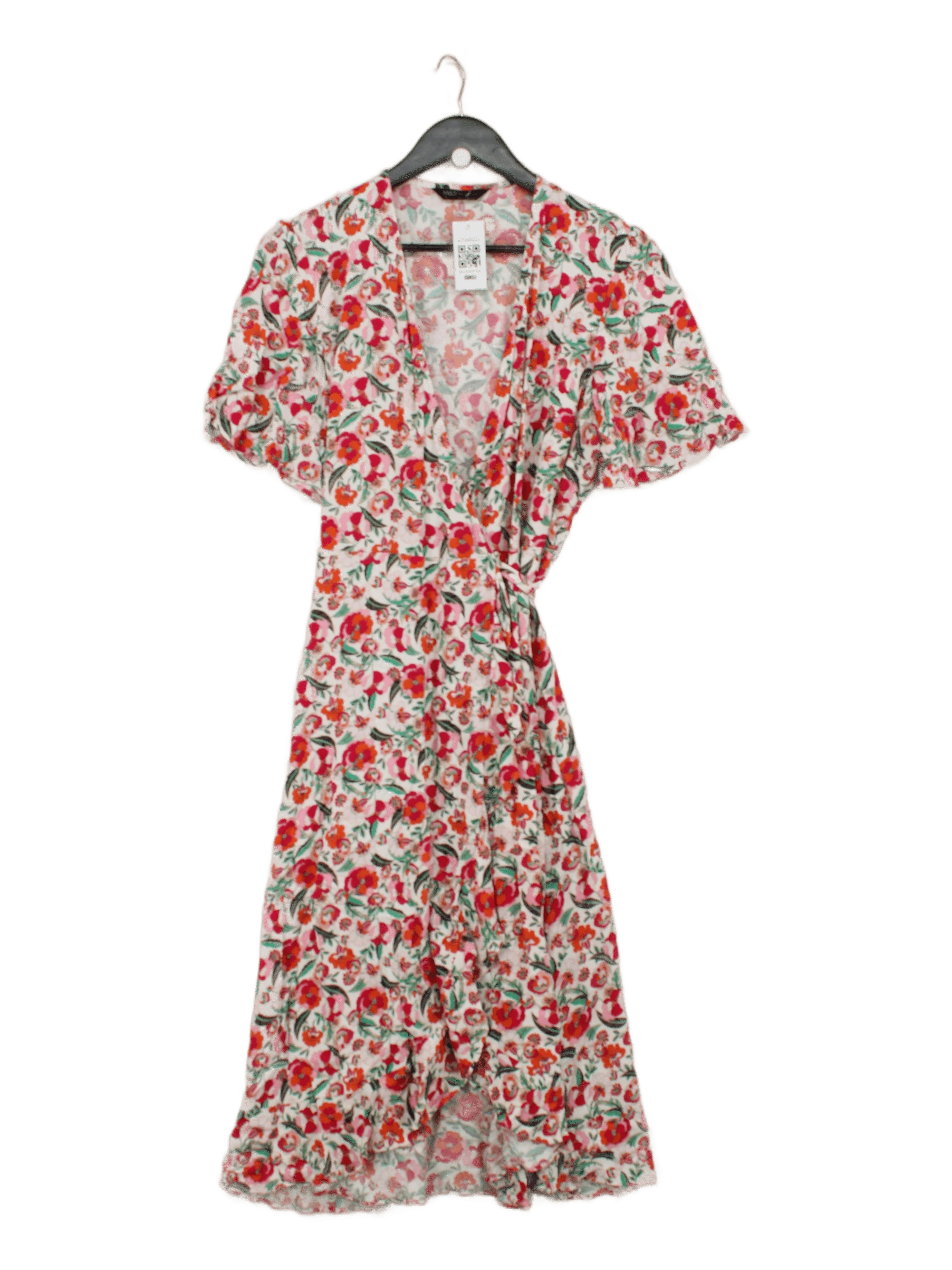 M&S Wrap Midi Dress UK14 in Multi