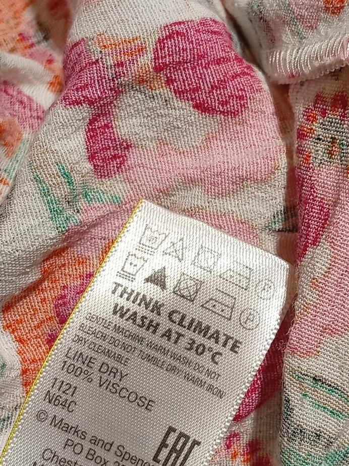 M&S Wrap Midi Dress UK18 in Multi - Image 6