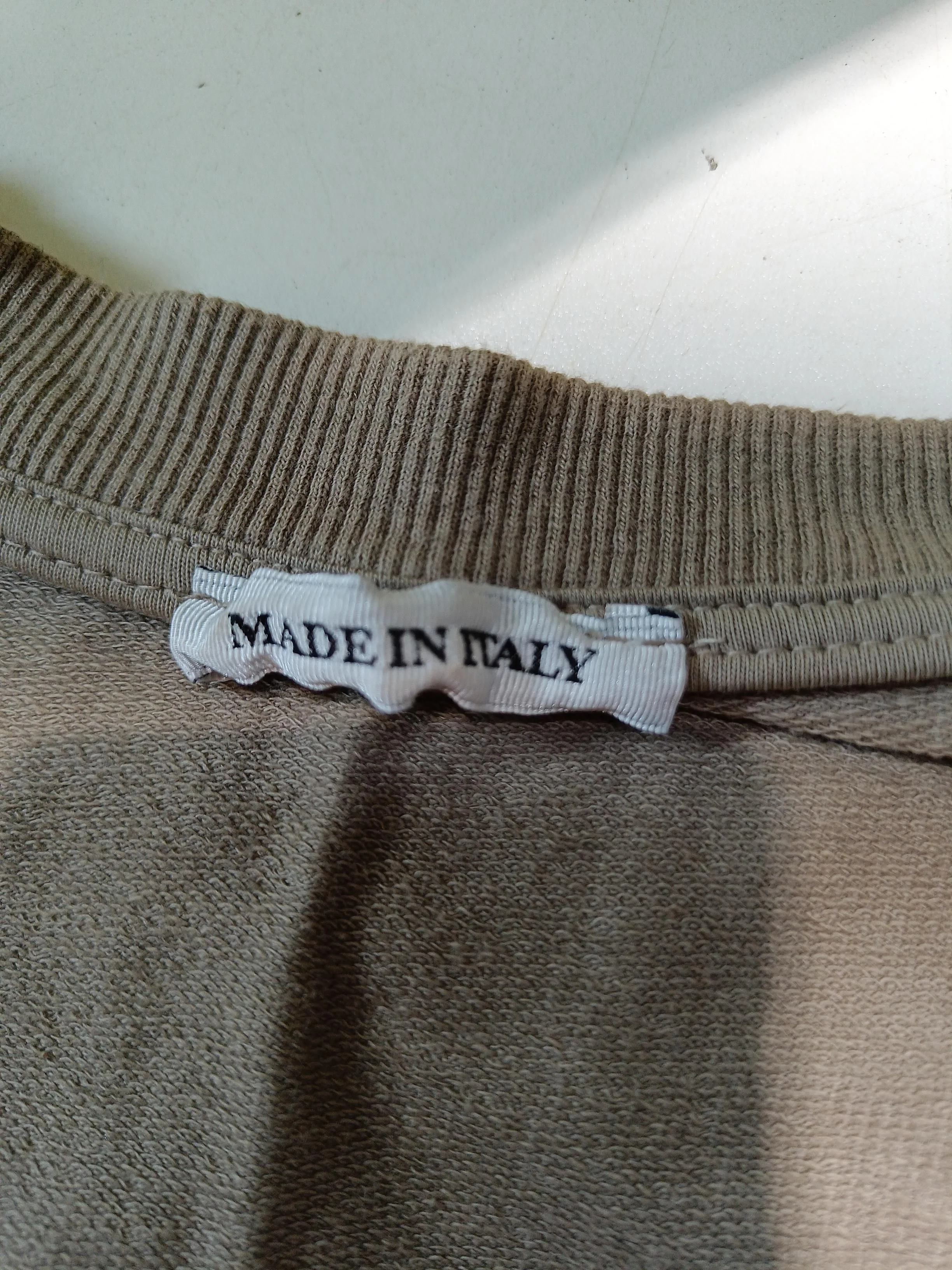 Made In Italy Women's Hoodie L Grey Animal Print 100% Other Pullover - Image 6