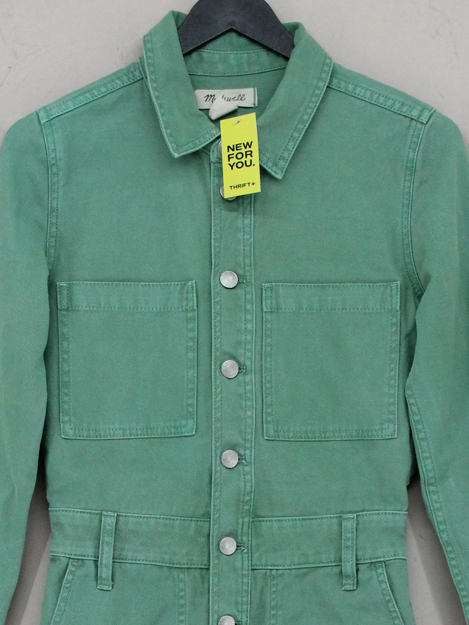Madewell Women's Jumpsuit XXS Green 100% Cotton Straight Jumpsuit - Image 3