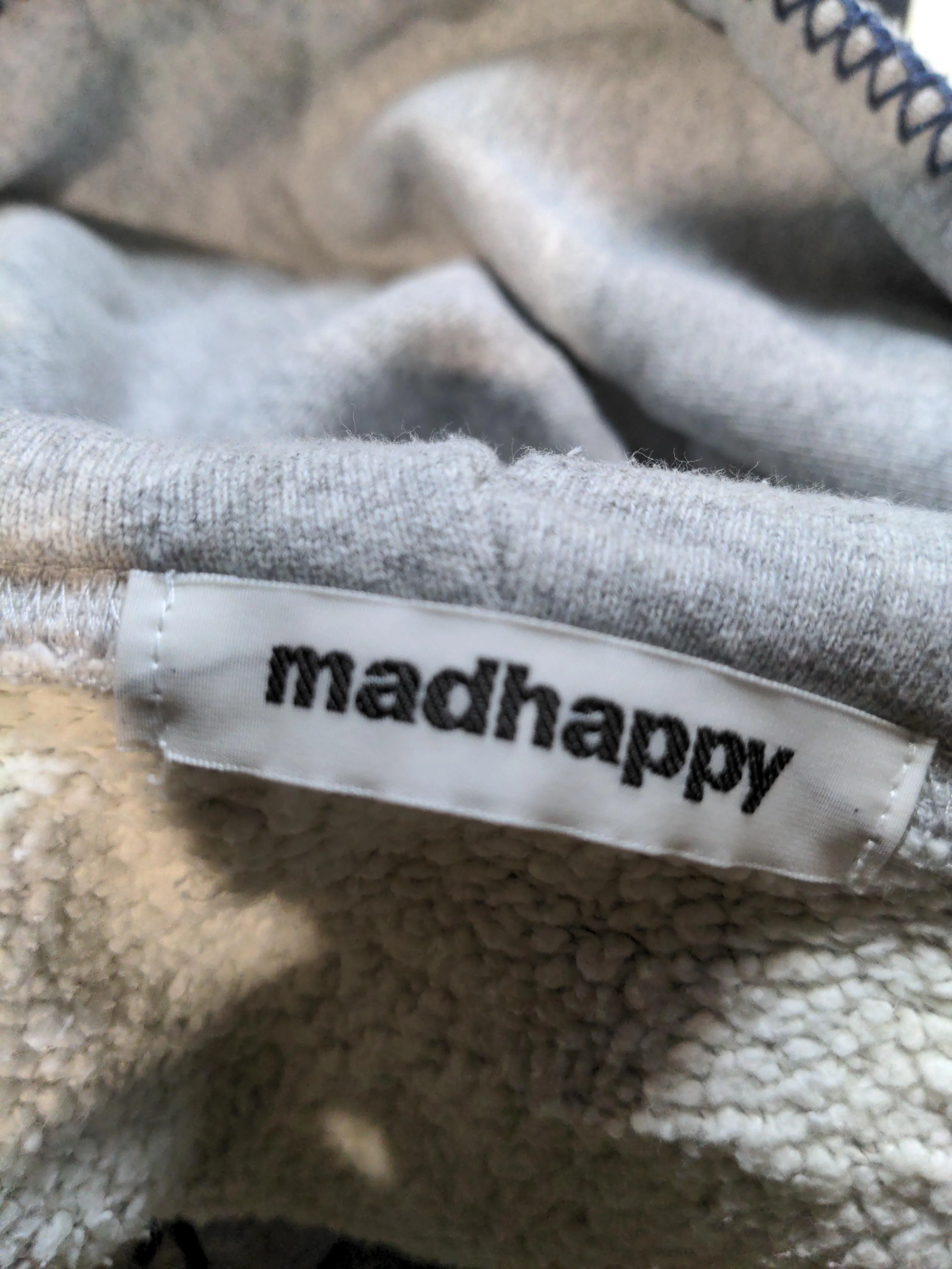 Madhappy Men's Hoodie S Grey Graphic Cotton with Polyester Pullover - Image 5
