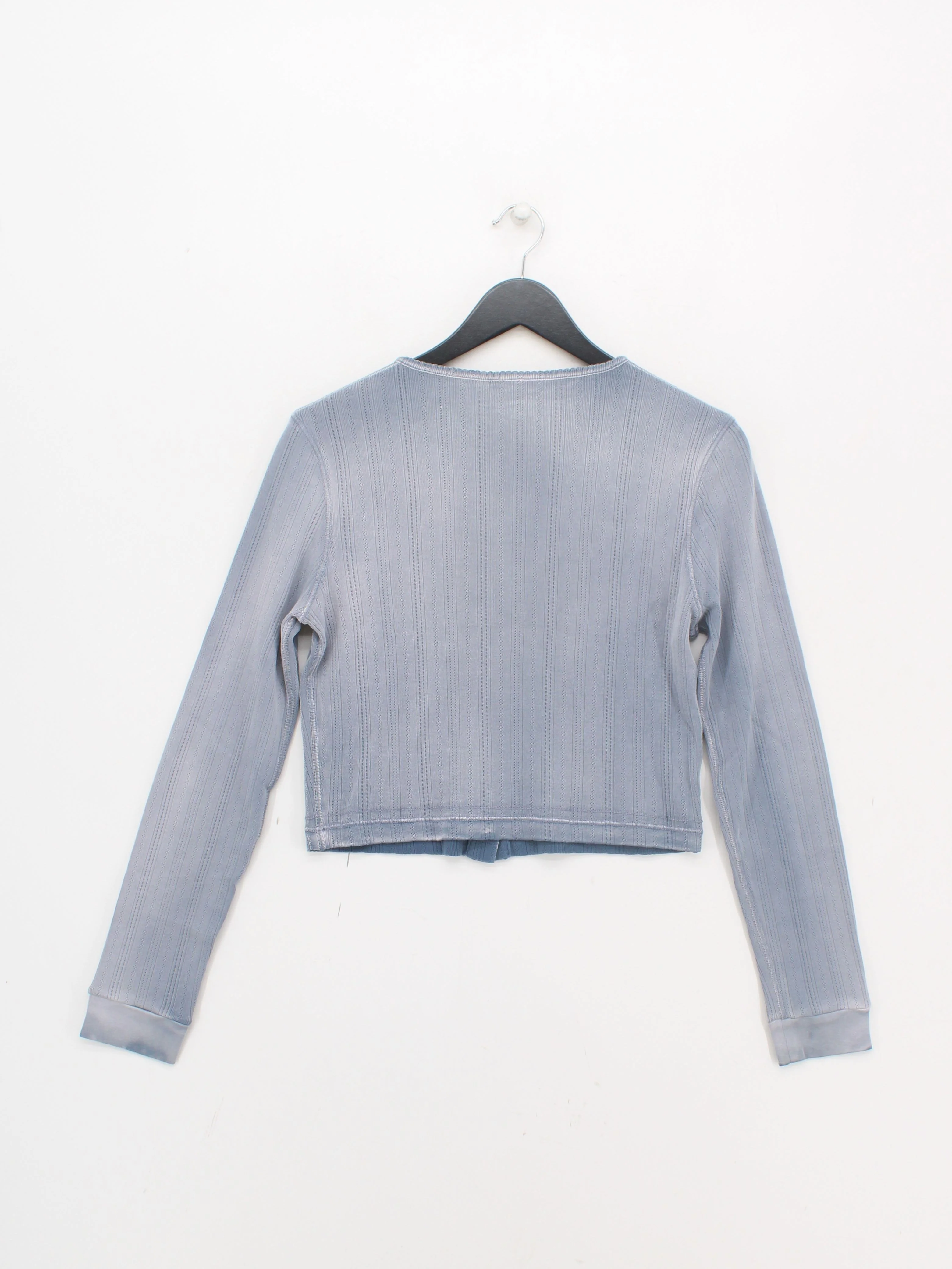 Madhappy Women's Cardigan M Blue 100% Cotton Round Neck Cardigan - Image 2