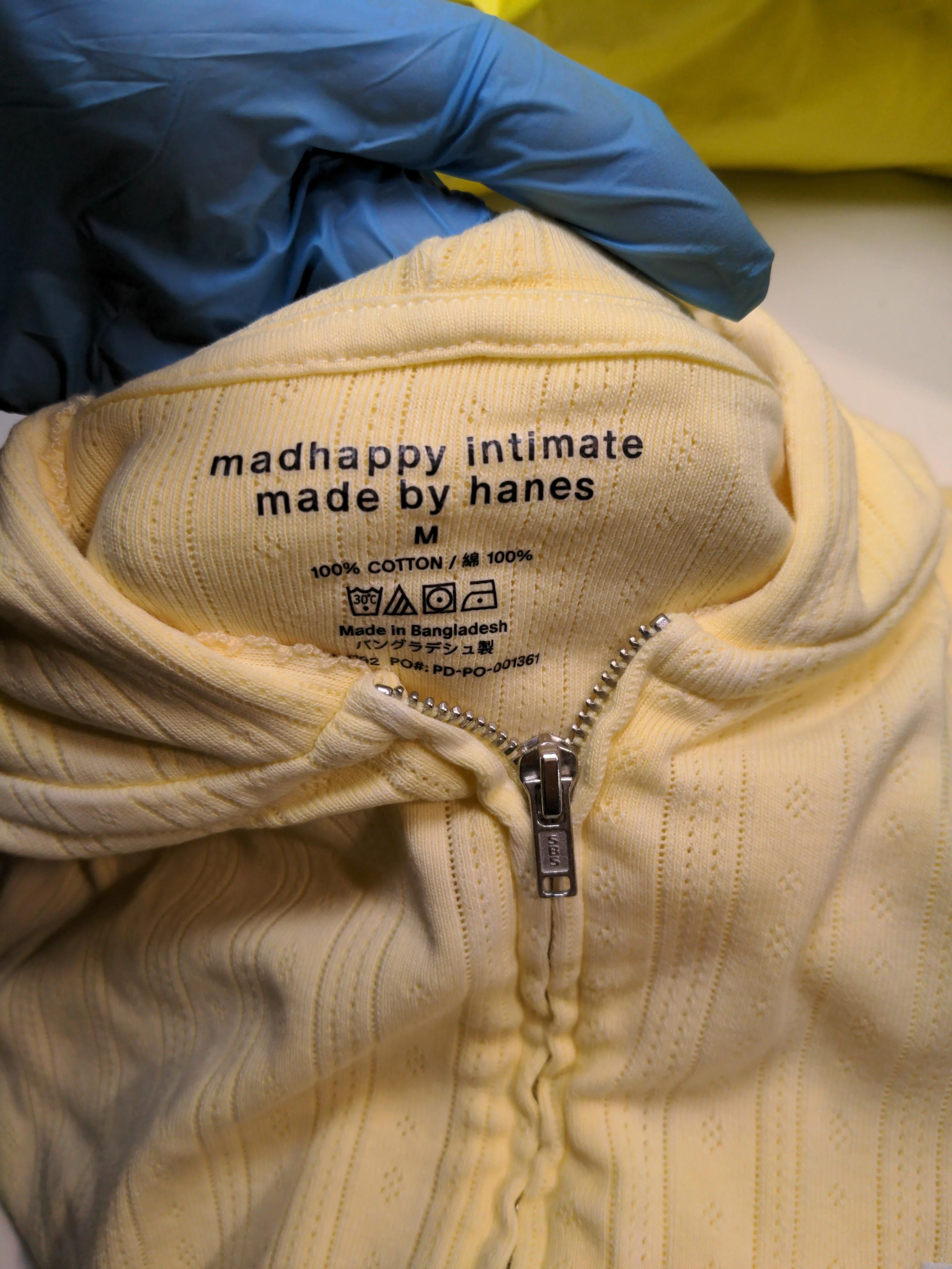 Madhappy Women's Hoodie M Yellow 100% Cotton Pullover - Image 5