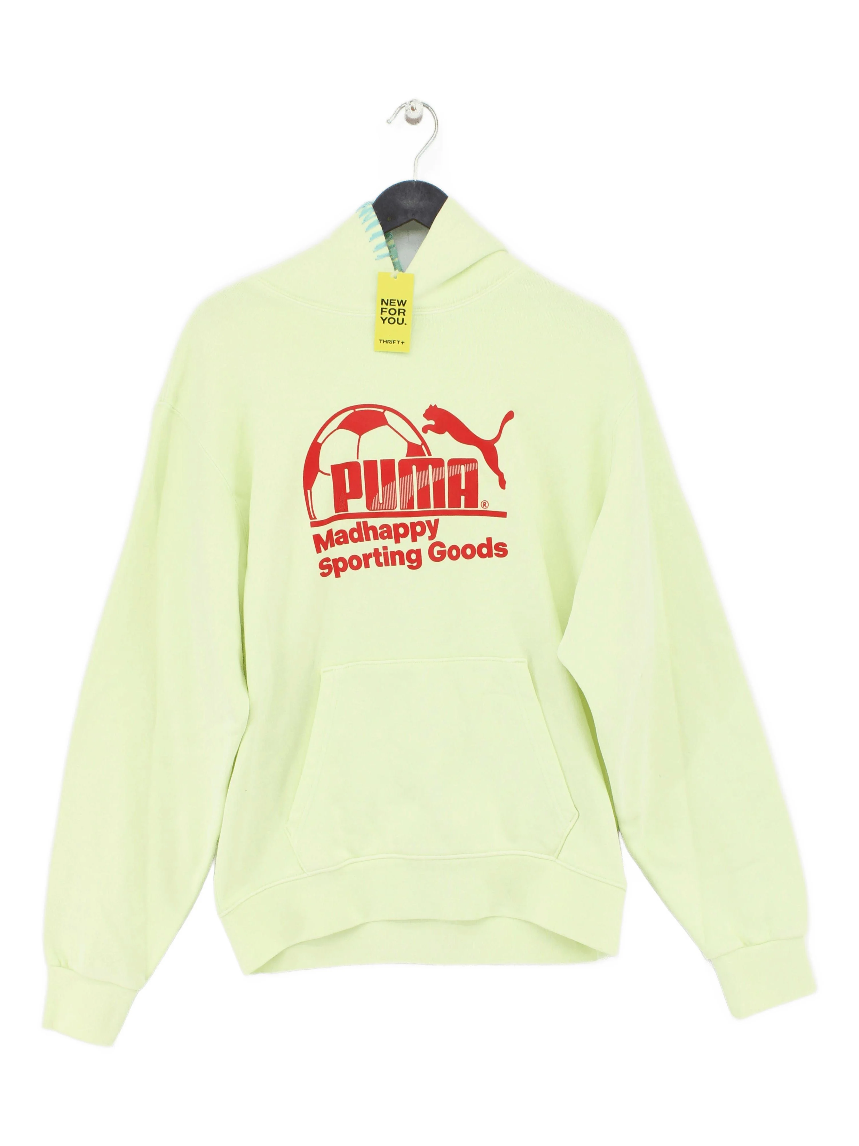 Madhappy Women's Hoodie S Yellow Graphic Cotton with Elastane Pullover