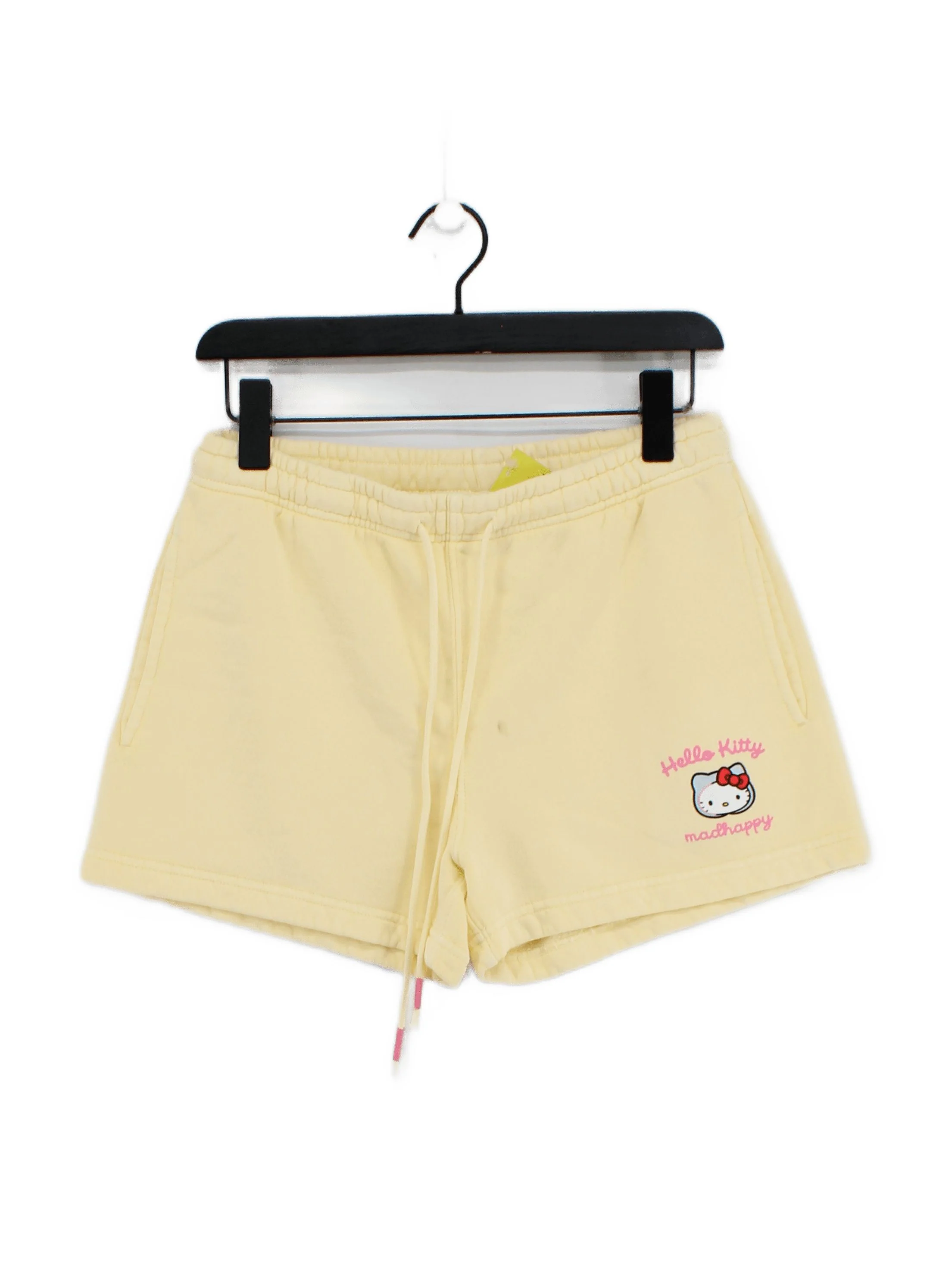 Madhappy Women's Shorts S Yellow 100% Cotton Sweat