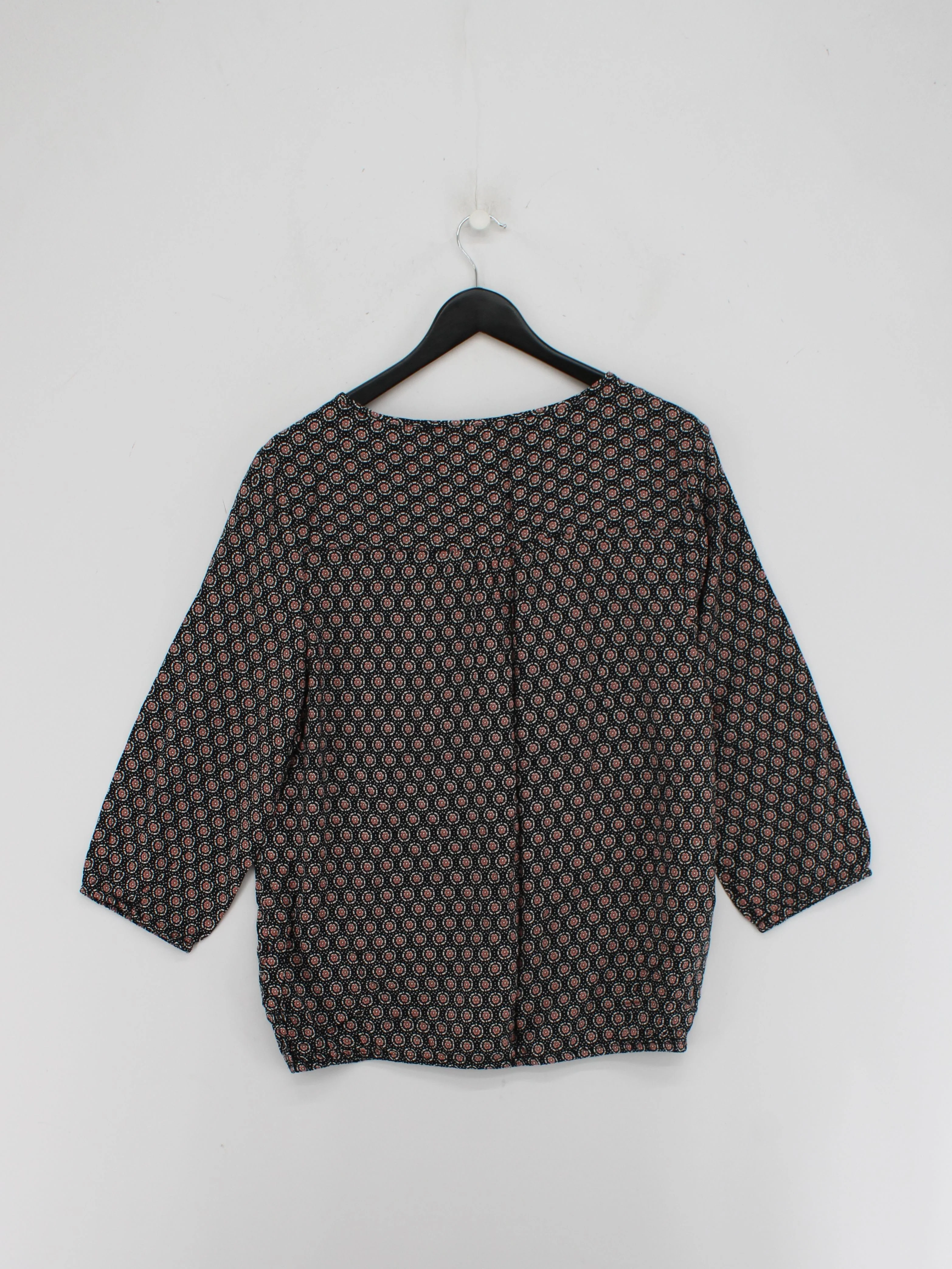 Maine Women's Top UK 14 Multi Floral 100% Viscose 3/4 Sleeve Round Neck Basic - Image 2